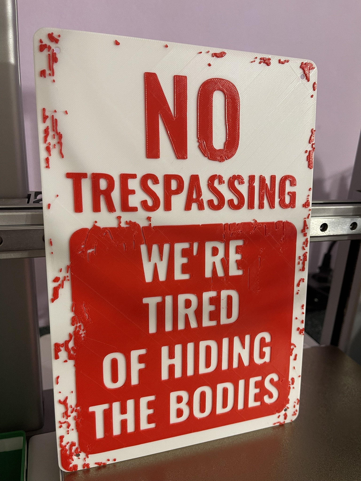 Sign No trespassing