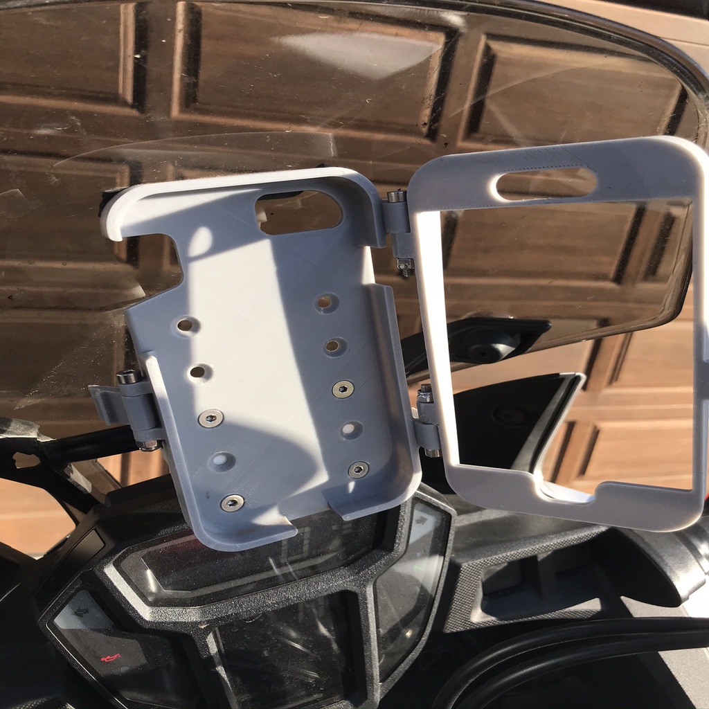 Motorcycle iPhone holder 2.0 by Jahn Roux | Download free STL model ...