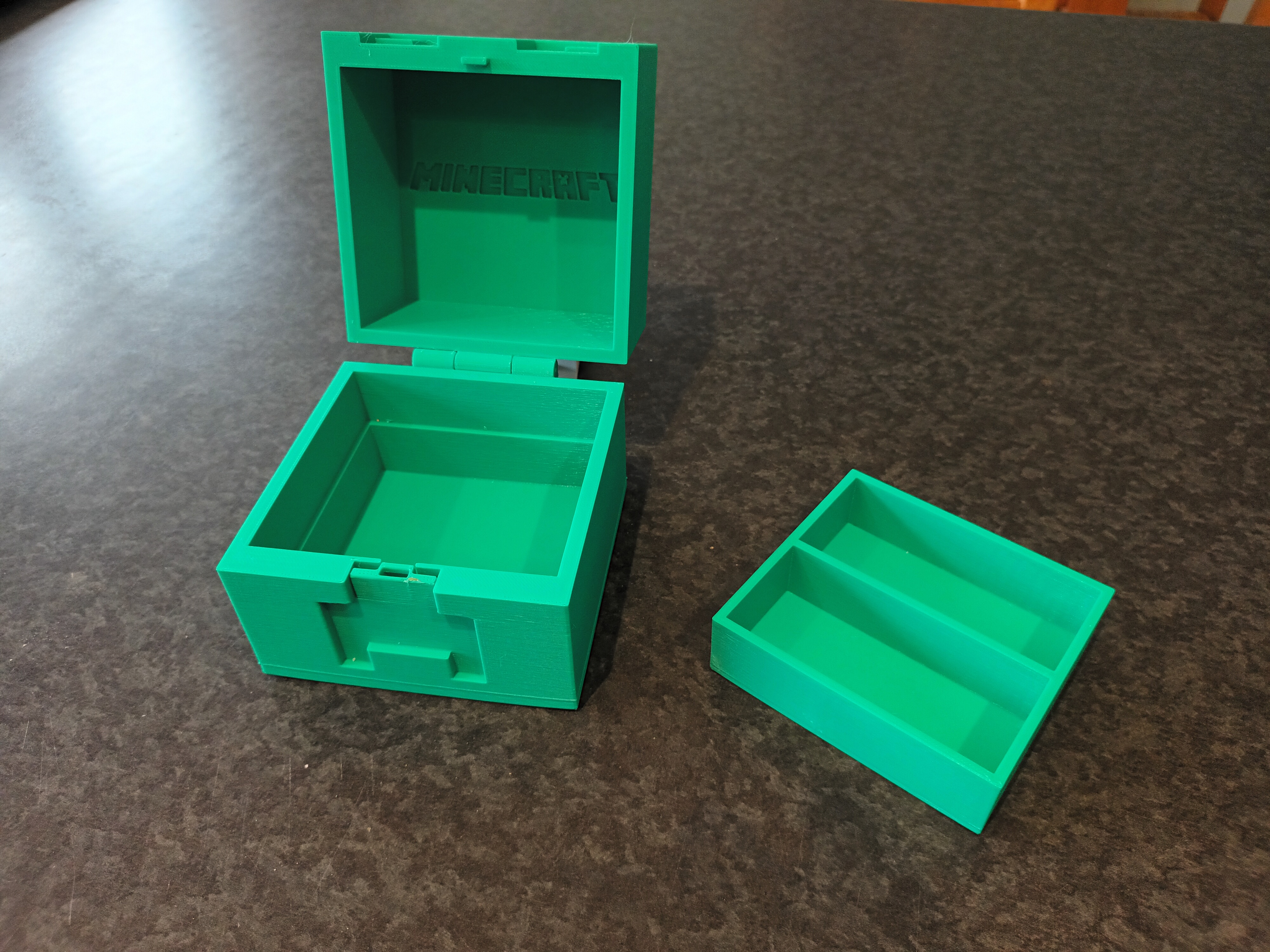 Miniatura 3 do modelo 3D Minecraft Creeper Treasure Box