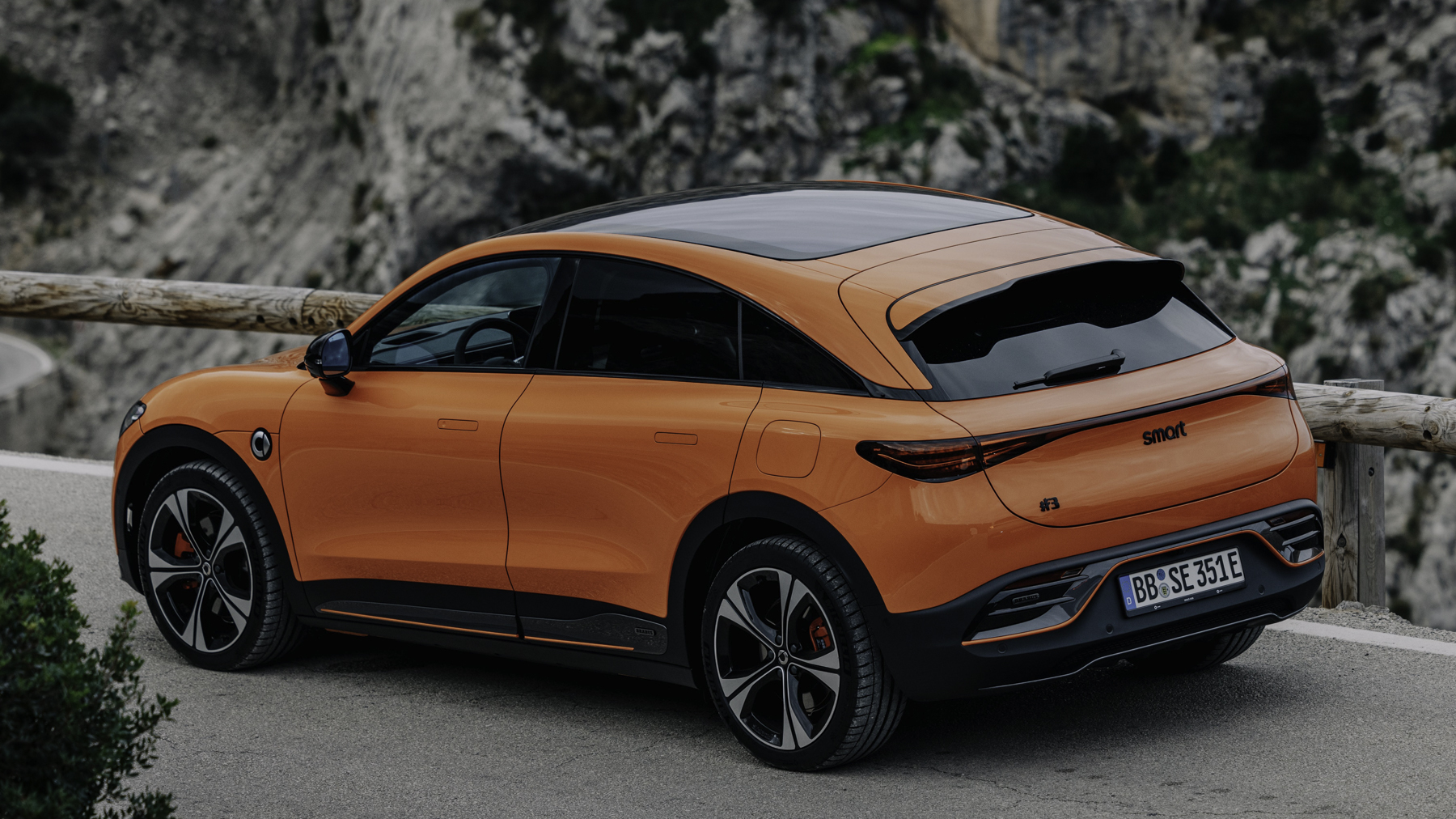 Orange toy car