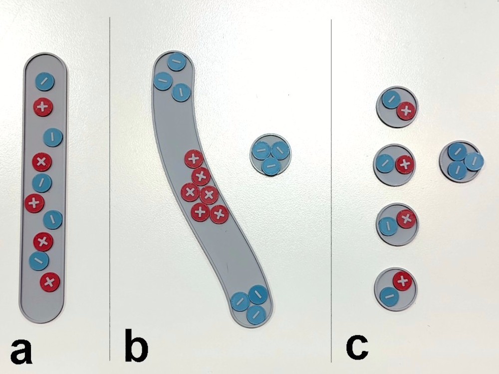 electrostatic water stream deflection model