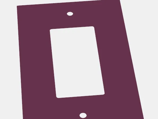 Deep GFI face plate