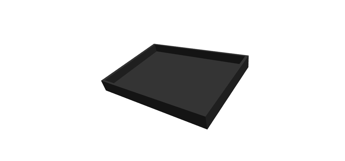 modern design rectangular tray — miniatura 2