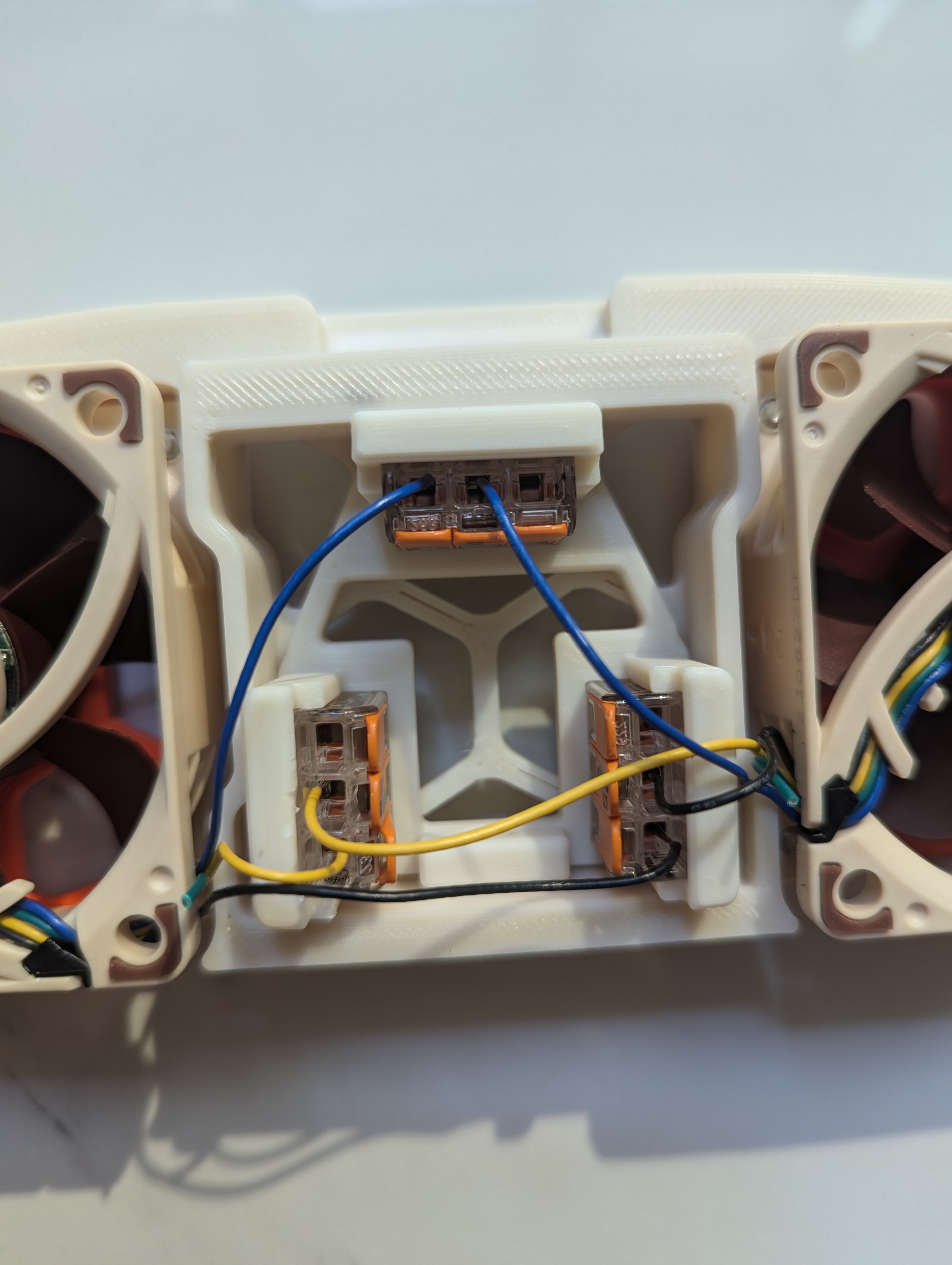 Voron Side fan support mount for 3x WAGO 221-413