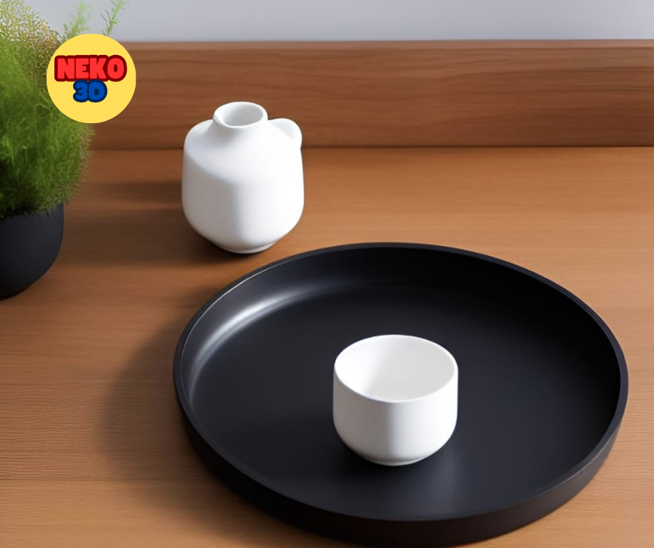 modern design circular tray