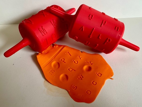 Alphabet Rolling Pins for Tactile Letter Recognition