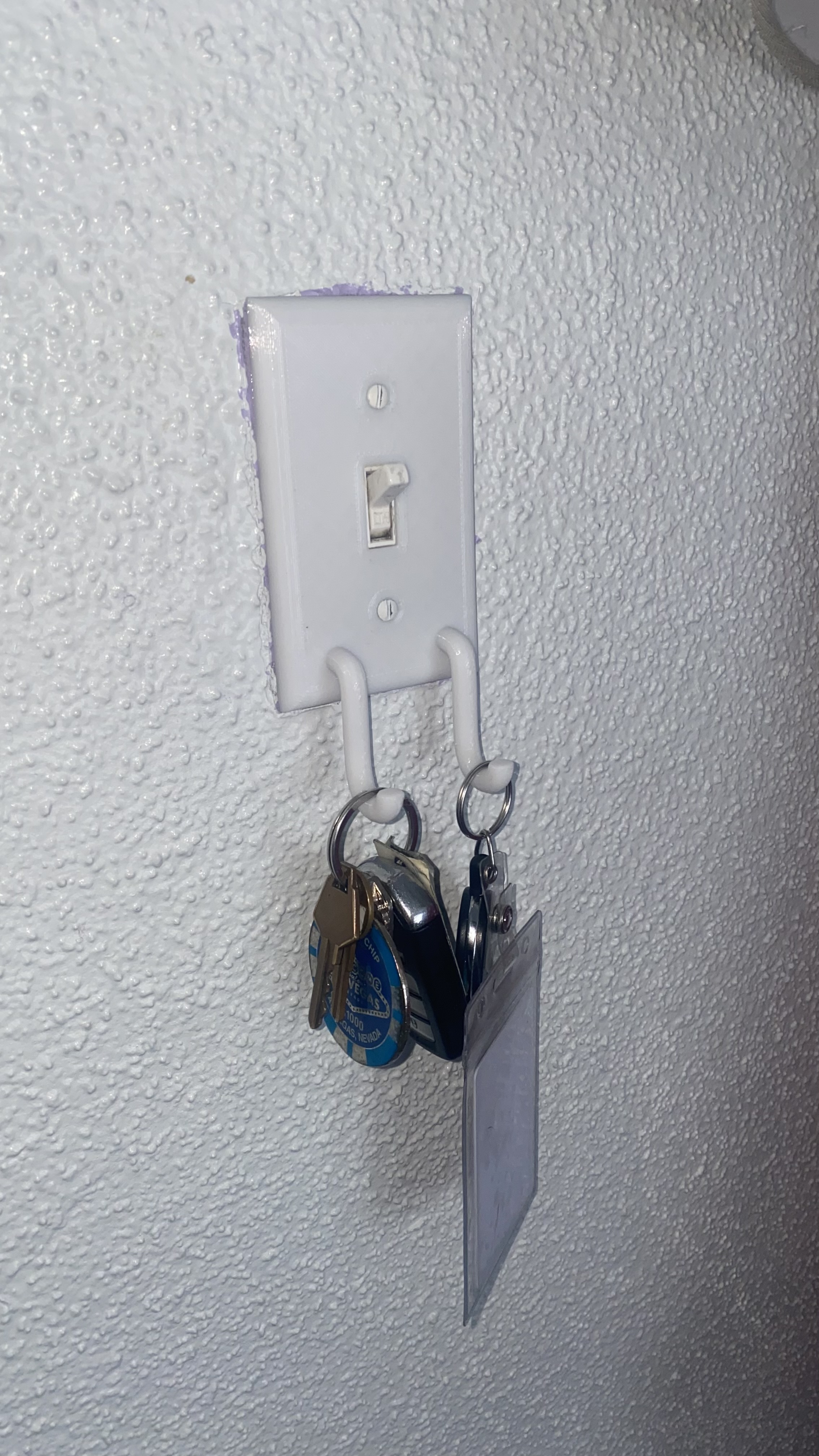Light Switch Cover /w Hooks