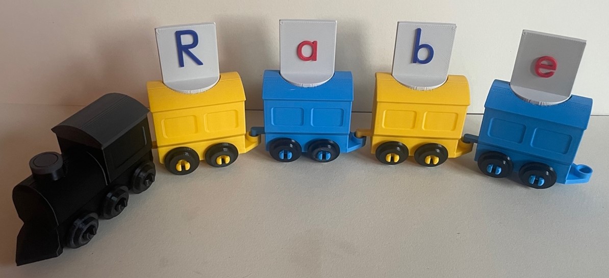 Letter Train for Building Words