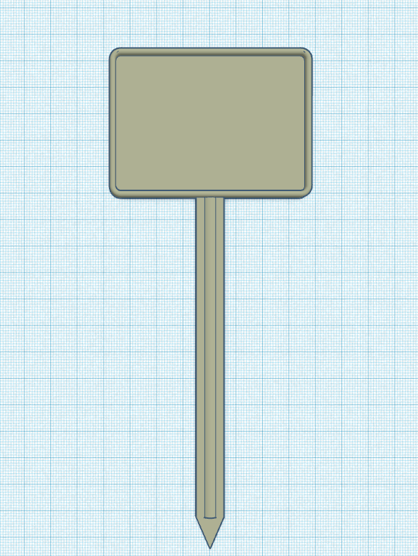 Blank Plant Sign