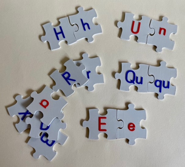 Uppercase and Lowercase Letter Matching Puzzle