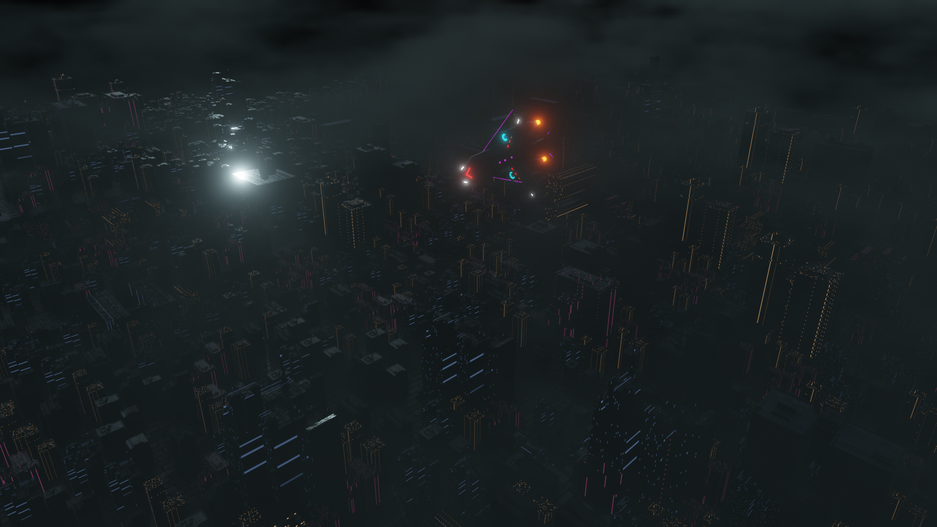 Cyberpunk City and Aircraft — miniatura 4