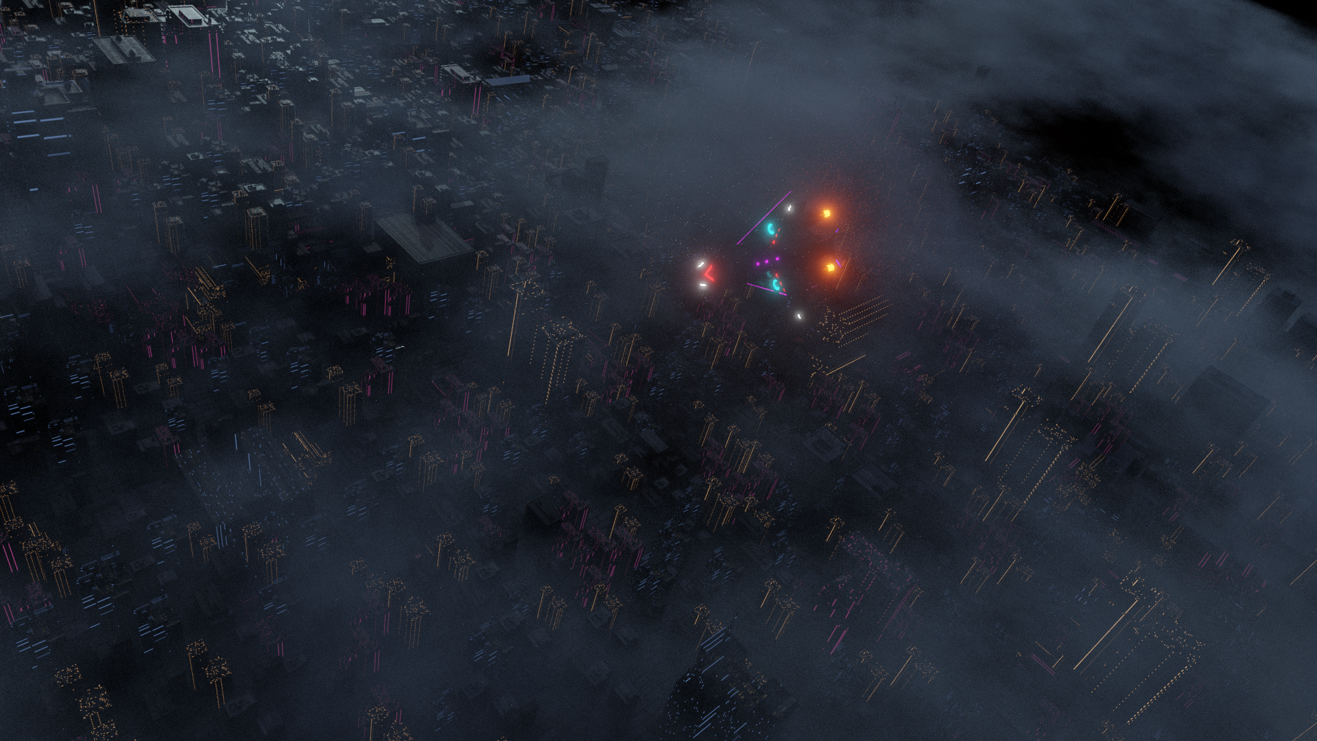 Cyberpunk City and Aircraft — miniatura 6