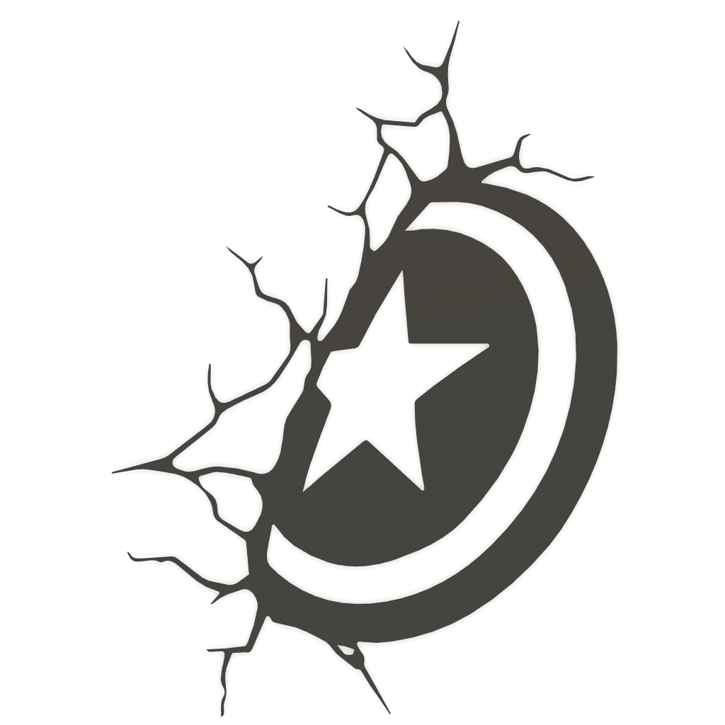 Captain America shield wall decoration