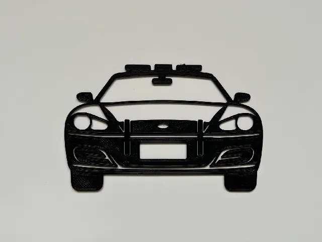 Police Car Wall Art #1