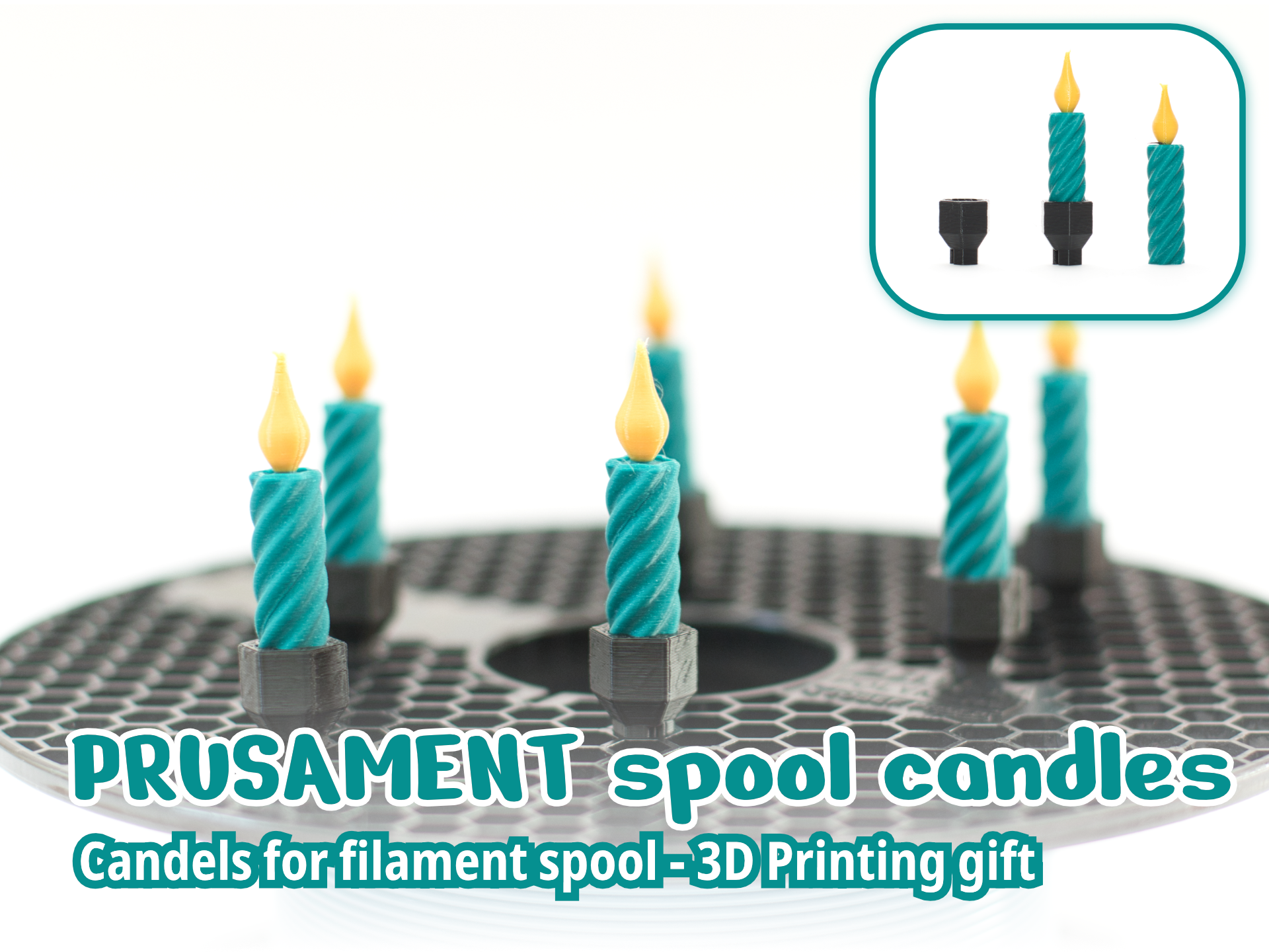 Prusament spool candle