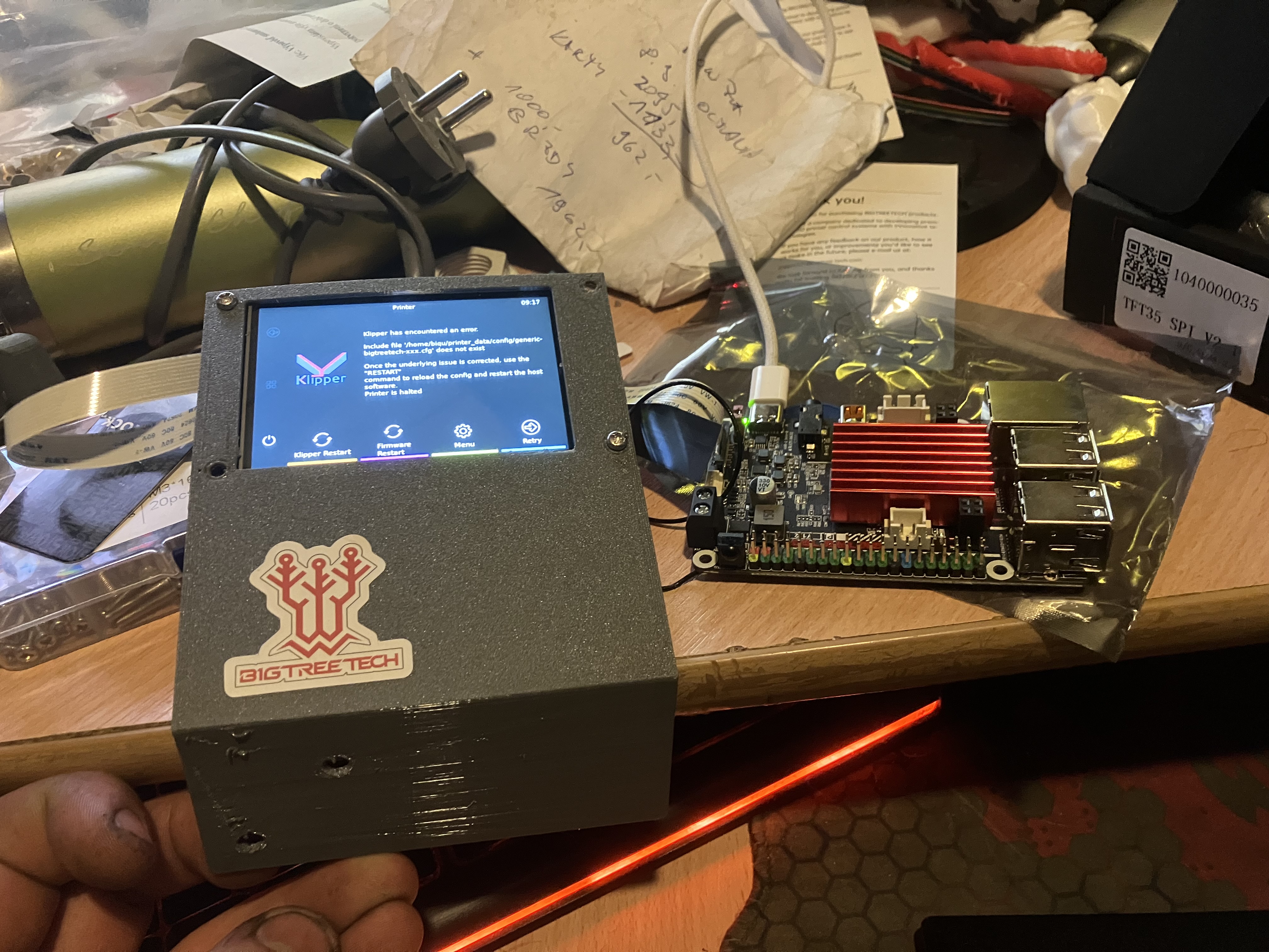BTT TFT 35 SPI display mount for Ender 3