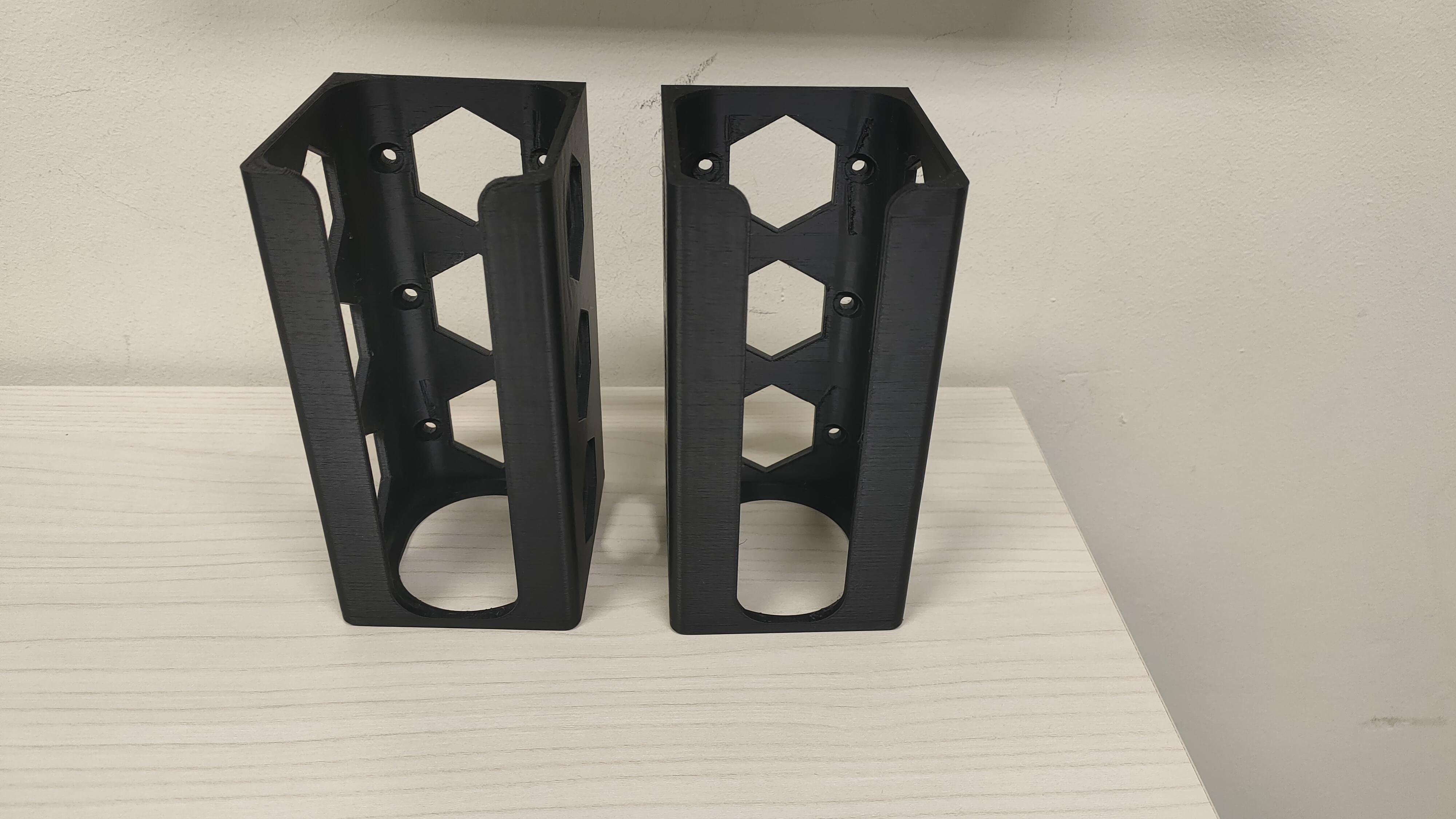 Shorter and Longer Hexagon Version of Universal cordless Drill Holder/Mount 3D model thumbnail