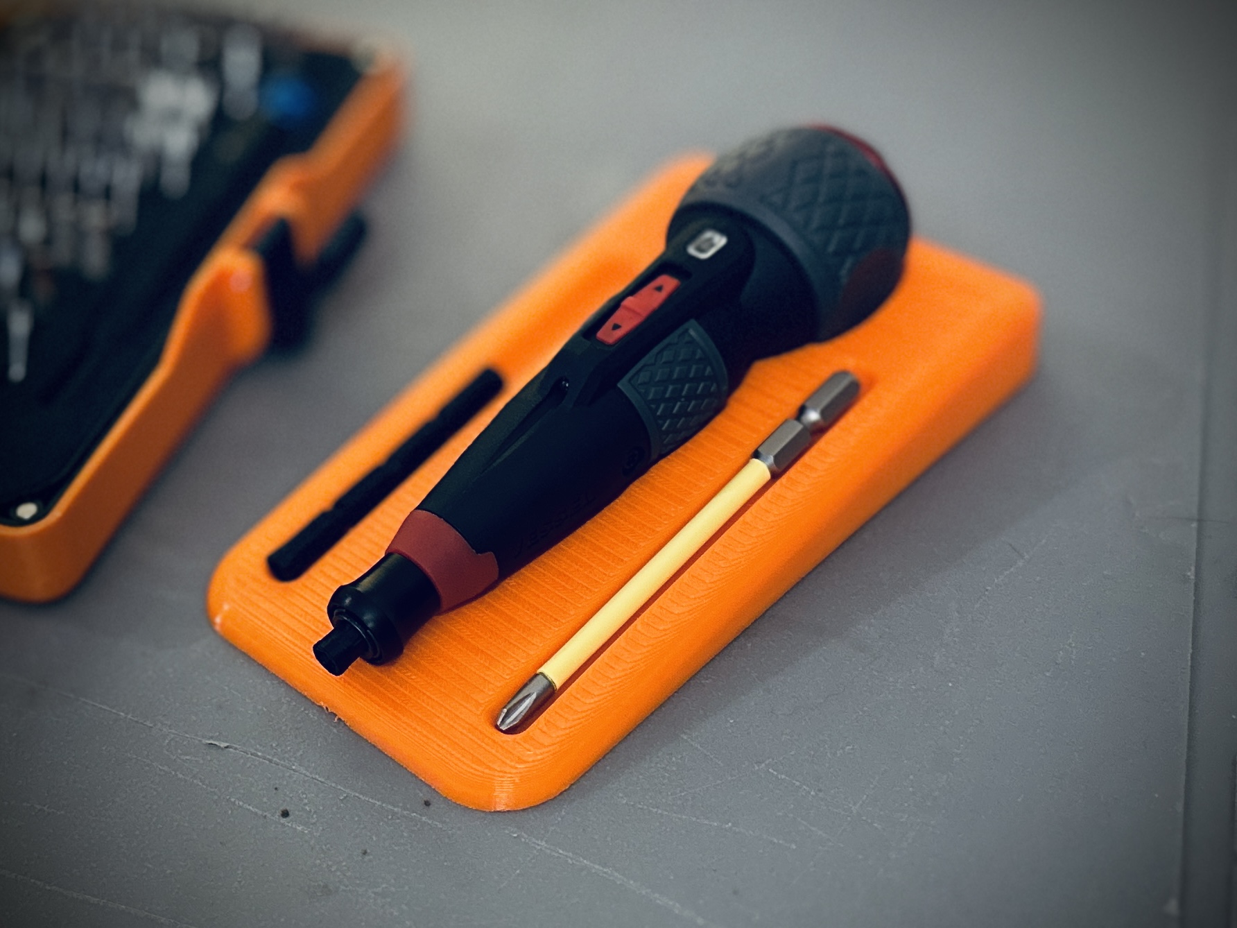 Desk Tray for Vessel Ball Grip Electric Screwdriver
