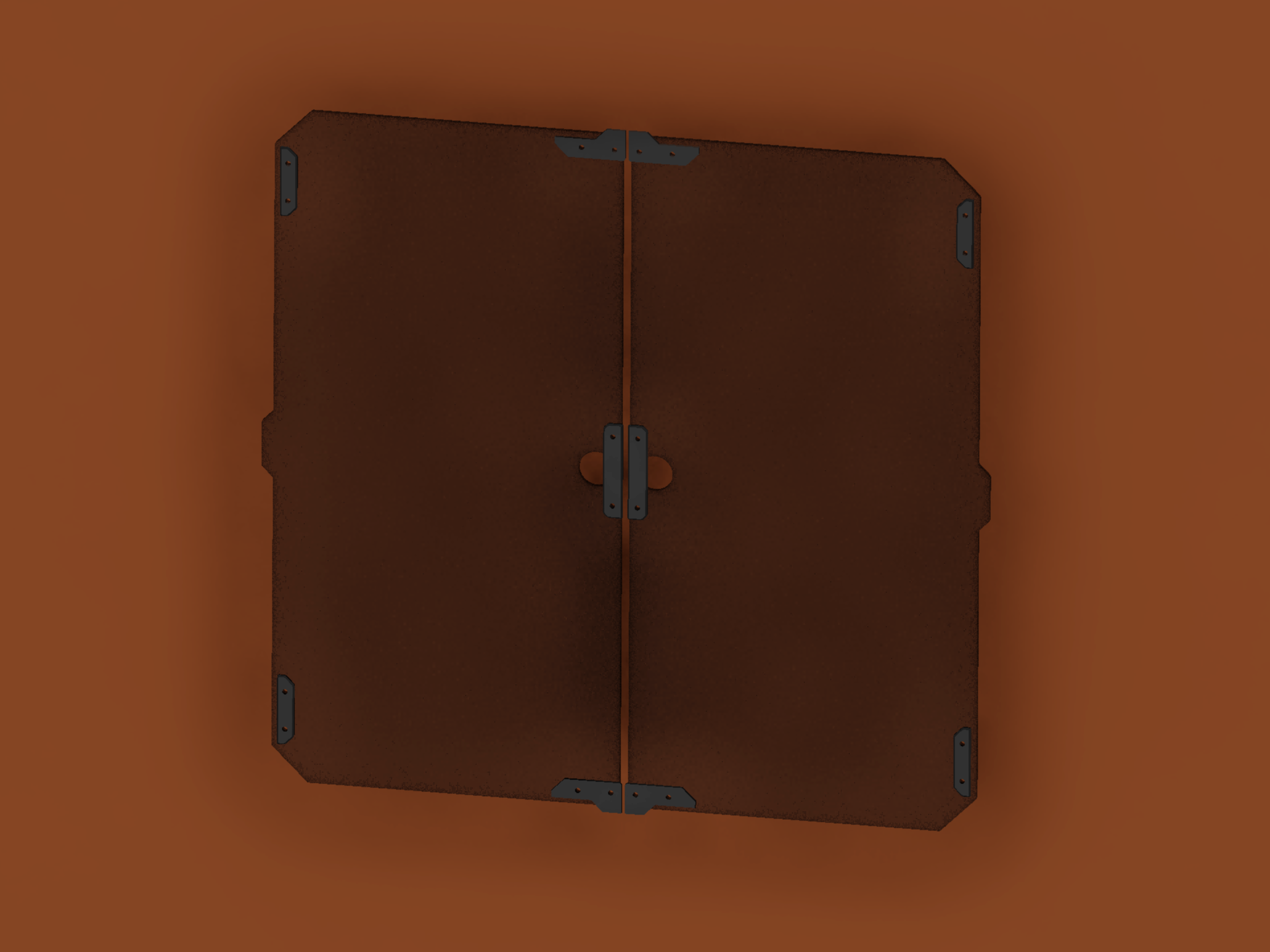 Crack protectors for the enclosure door screwholes