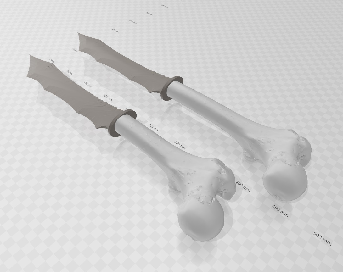 Miniatura 2 do modelo 3D Orc Bone Dagger