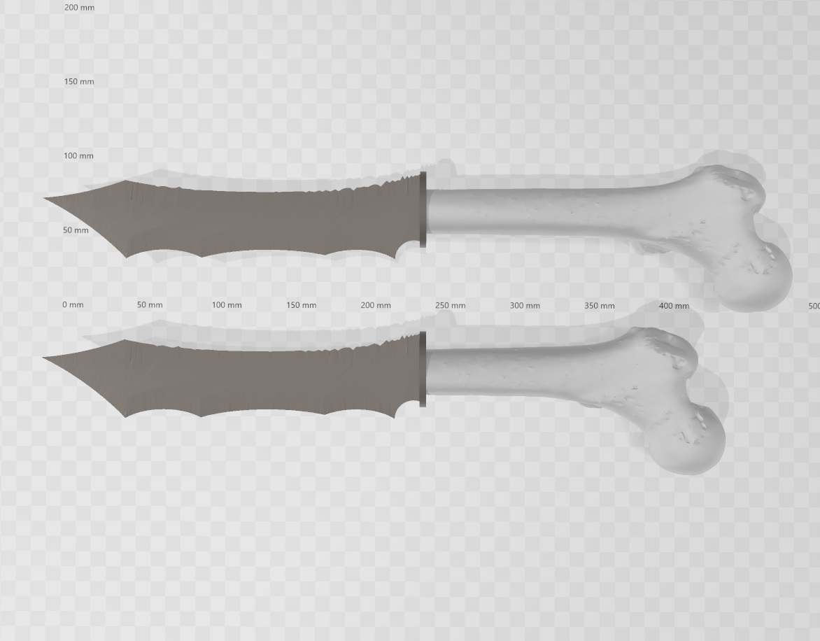 Miniatura 3 do modelo 3D Orc Bone Dagger