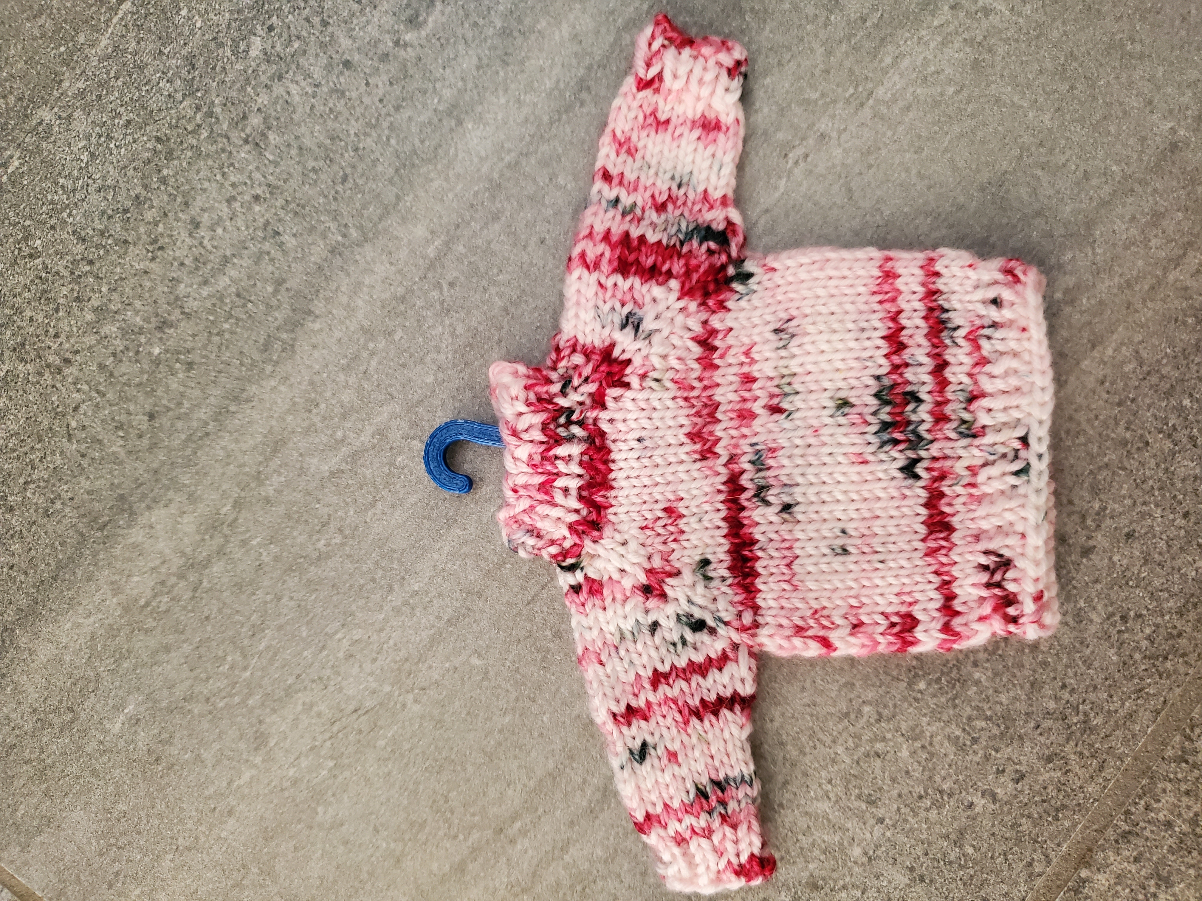 Long neck doll clothes hanger