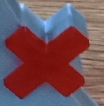 X or cross (Indication of a negative)