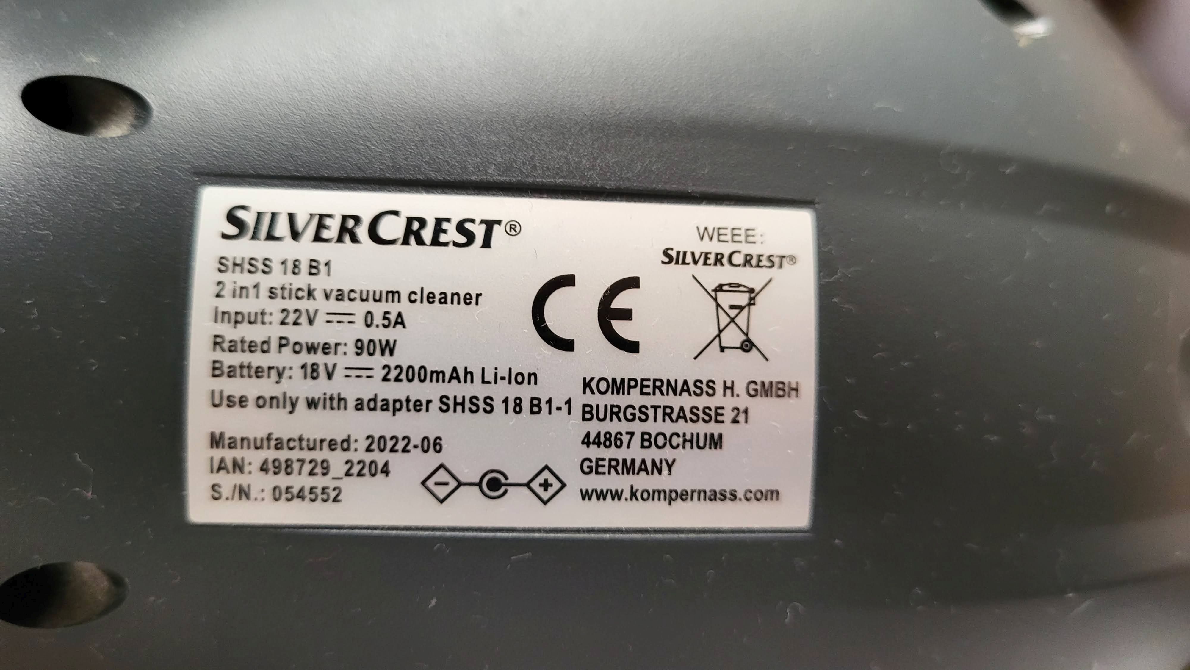 Silvercrest standing vacuum button — miniatura 6