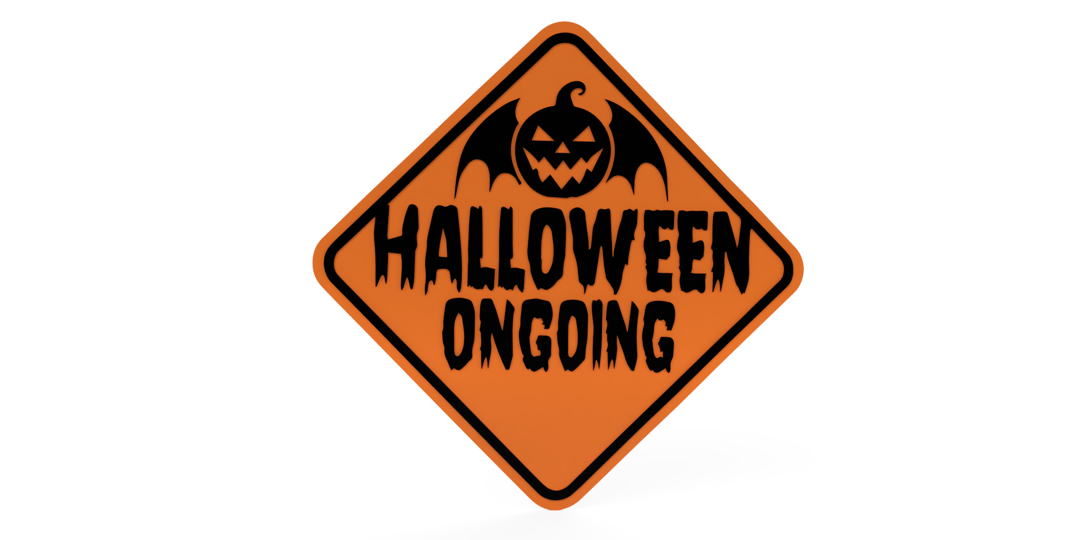 Halloween Ongoing Door Sign