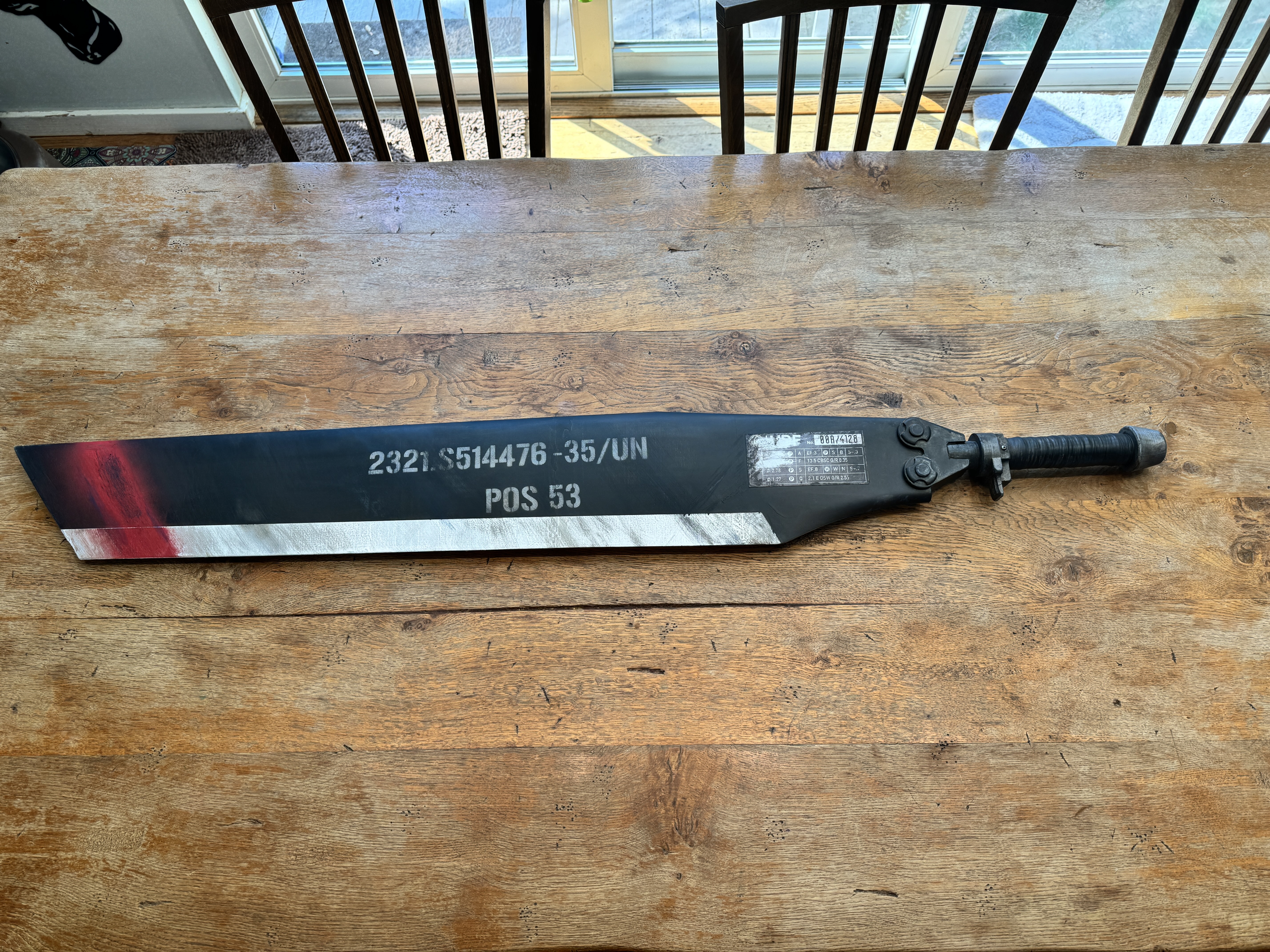 Edge of Tomorrow - Rotor Blade Sword - Angel of Verdun - Rita Vrataski