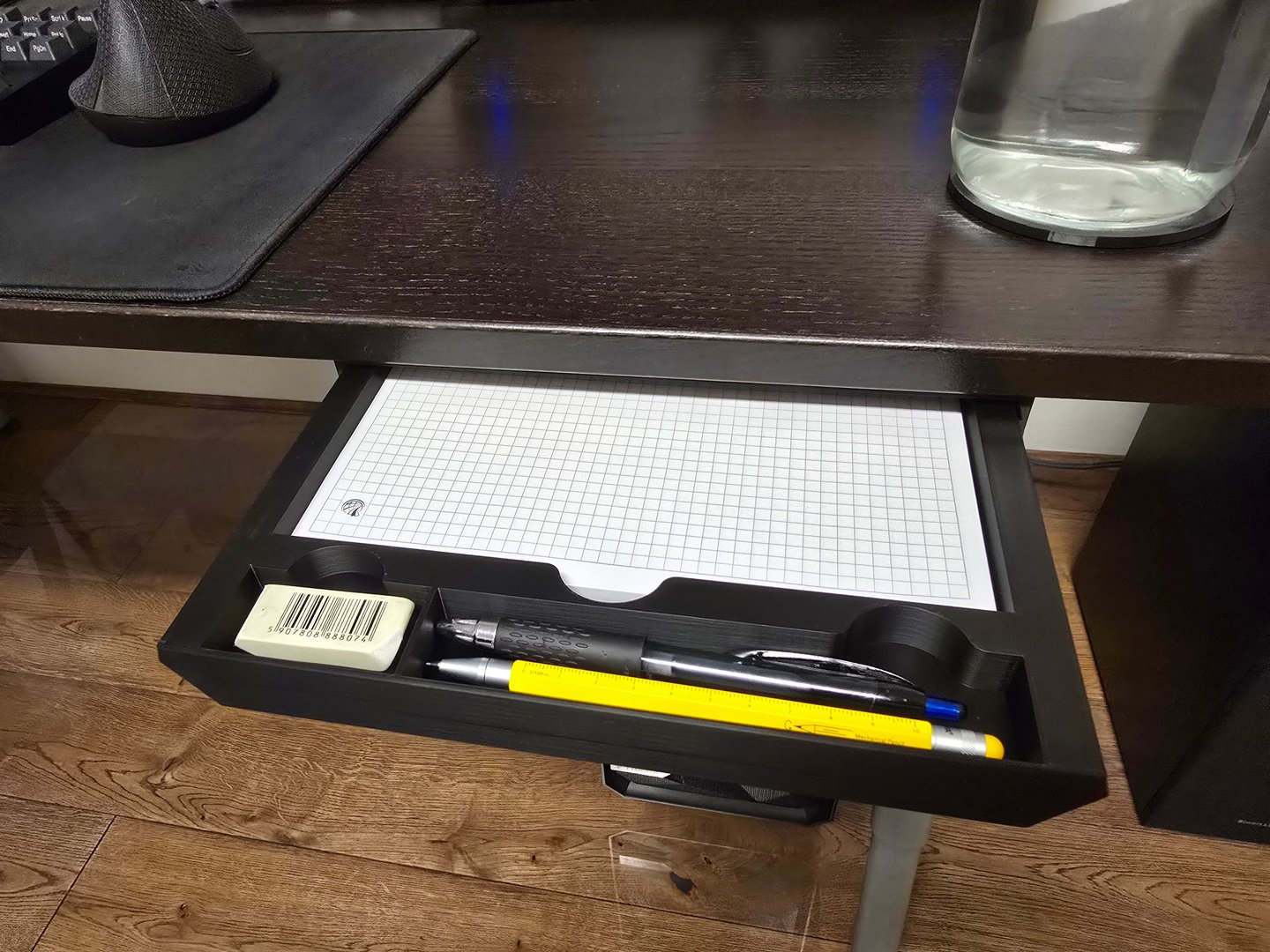 Drawer under desk