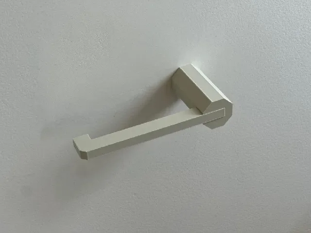 Modern Toilet Roll holder, with hidden cleat for easy mounting