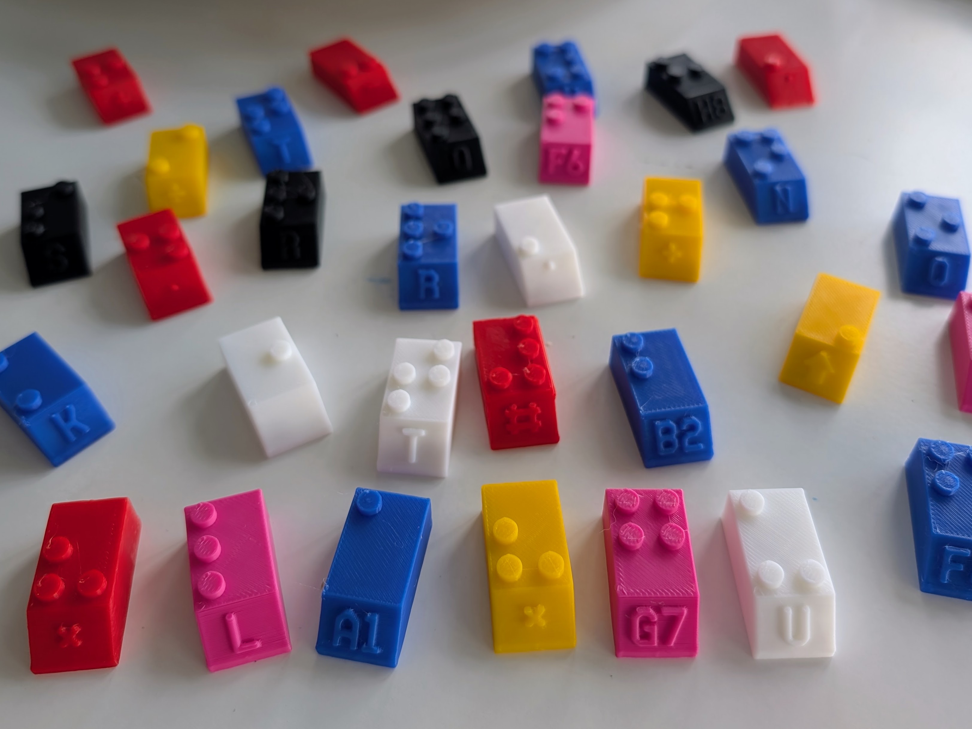 Miniatura 2 do modelo 3D 3D-Printable Braille Bricks