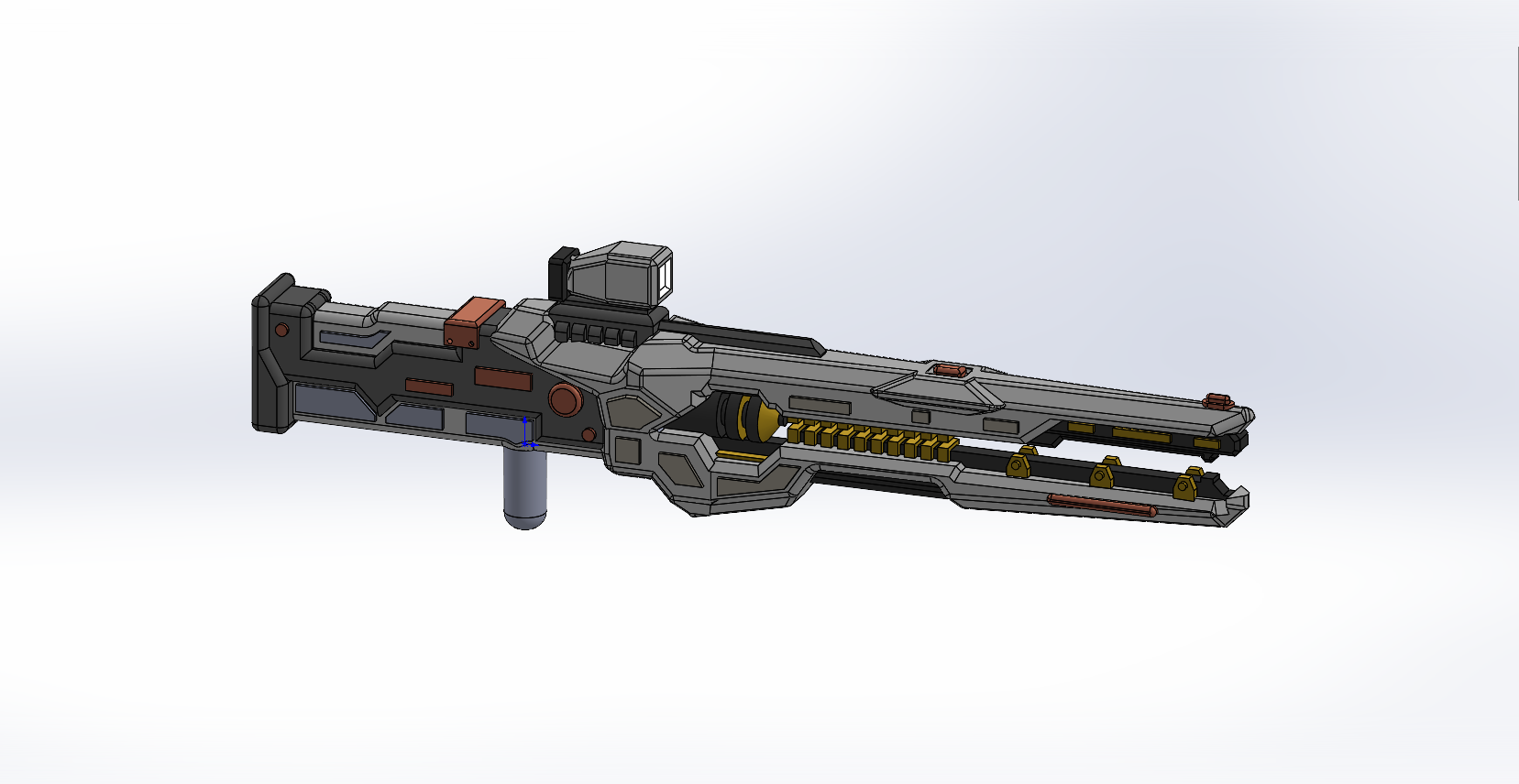 Transformers RailGun Blaster, 5mm Handle, Multiple scales and handles