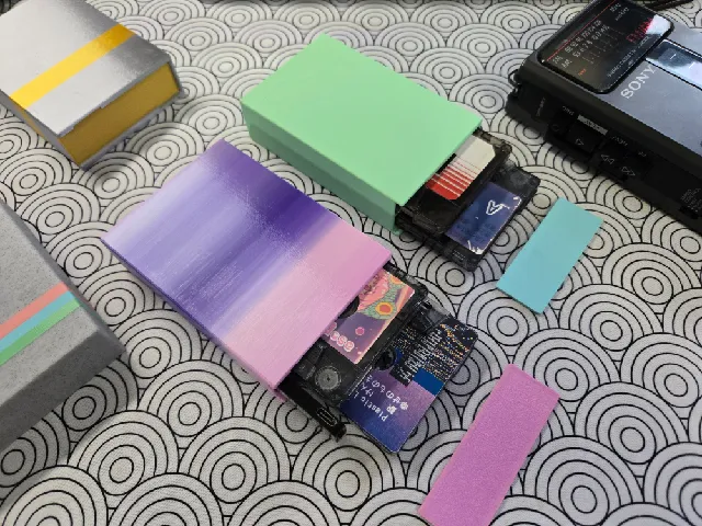 Cassette Tape Carry Case, with Gumstick Battery