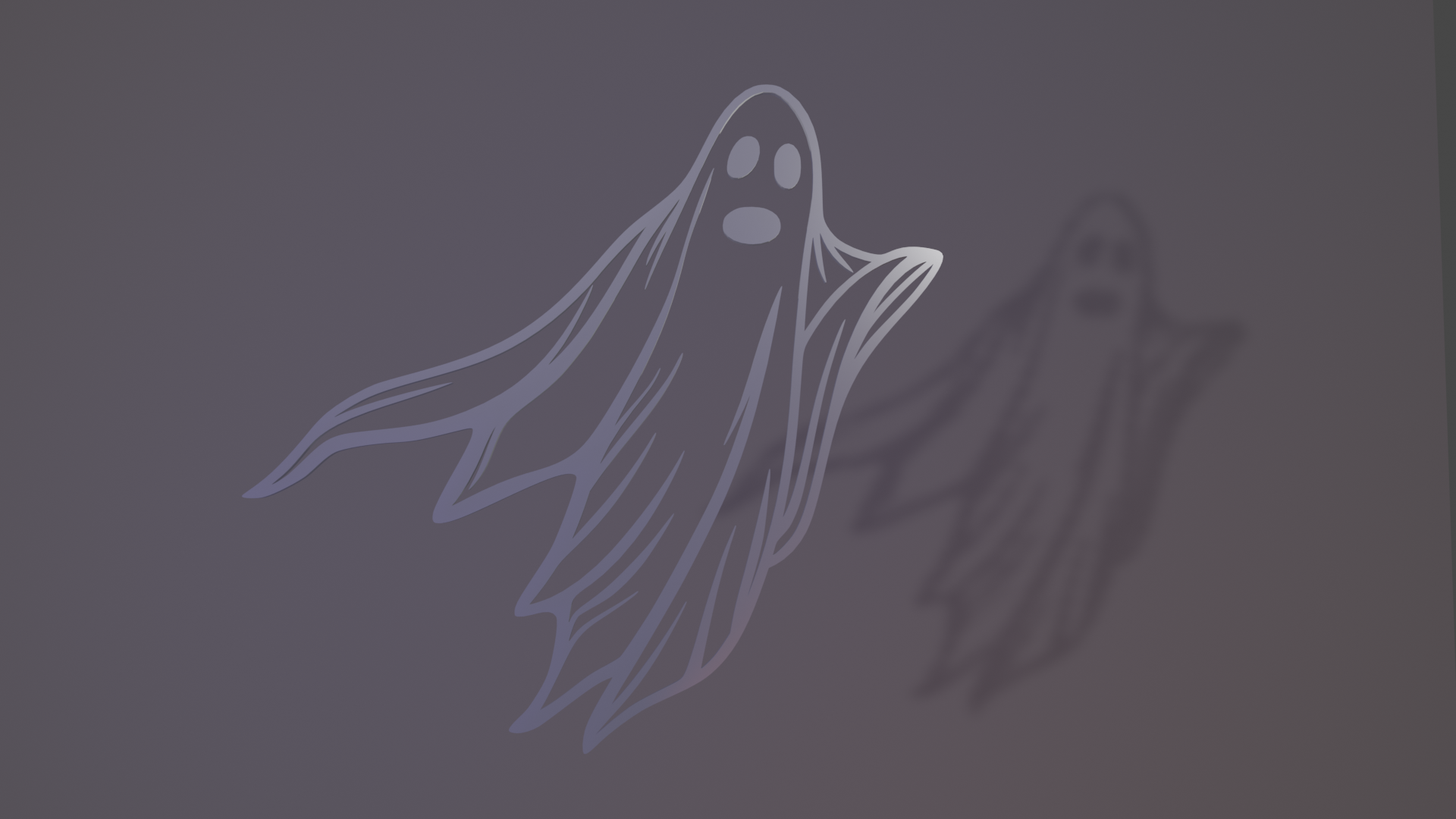 Spooky Ghost w/ multiple faces Halloween Wall Art Cutout by ...