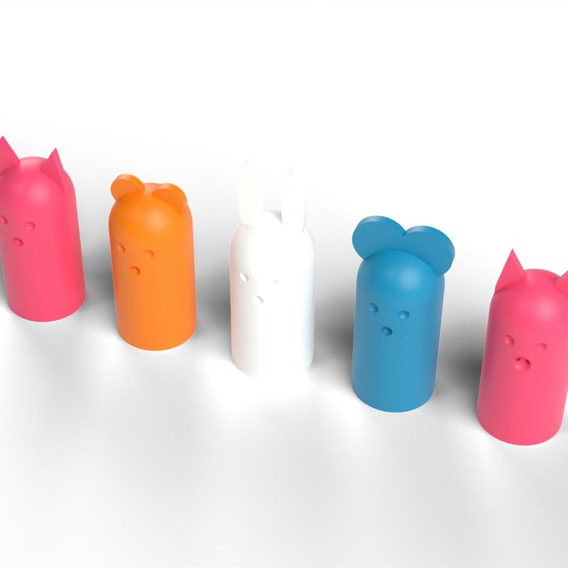 Finger Puppets - Cat, Bear, Rabbit, Mouse and Pig for Storytime, No ...