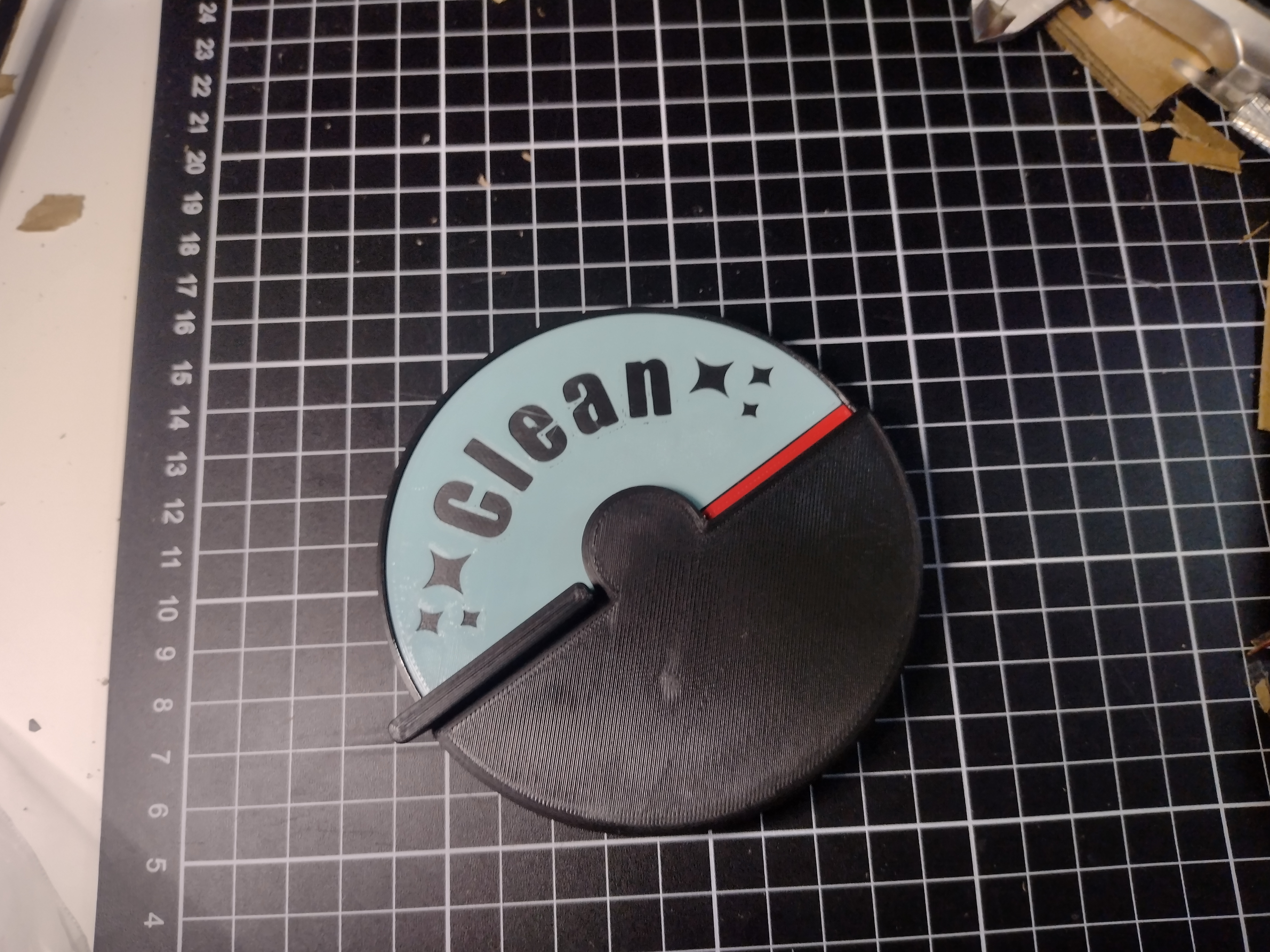 Print in place Single colour extruder Dishwasher Sign — miniatura 4