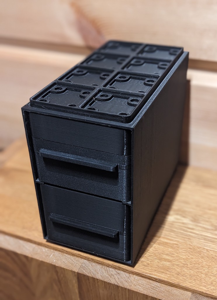 Gridfinity chest with drawers 2x4x9