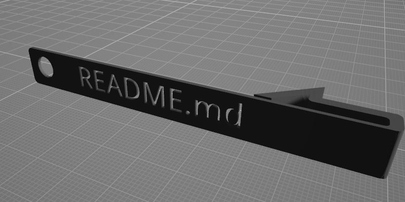 Arrow Bookmarker with Keychain