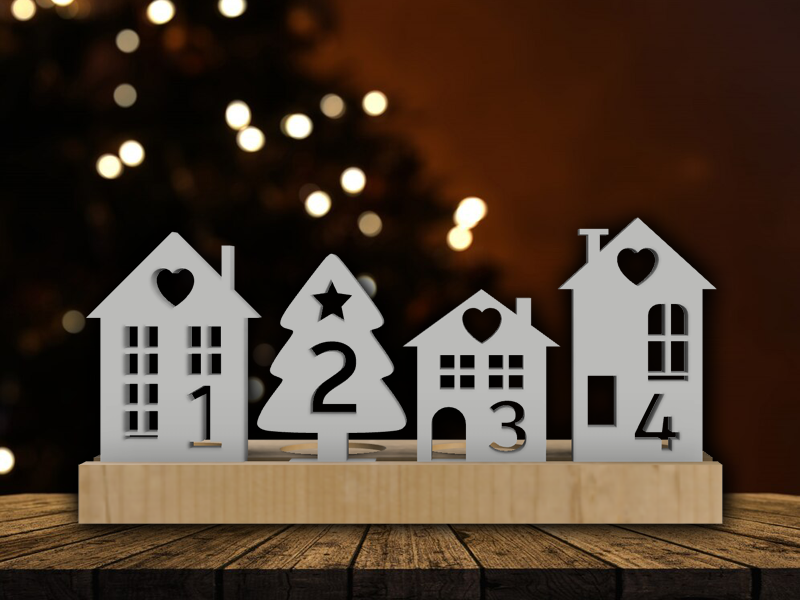 Advent Wreath Advent Tealight Holder Advent Houses