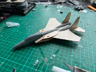 F-15C - Laser cut and 3d printed plane