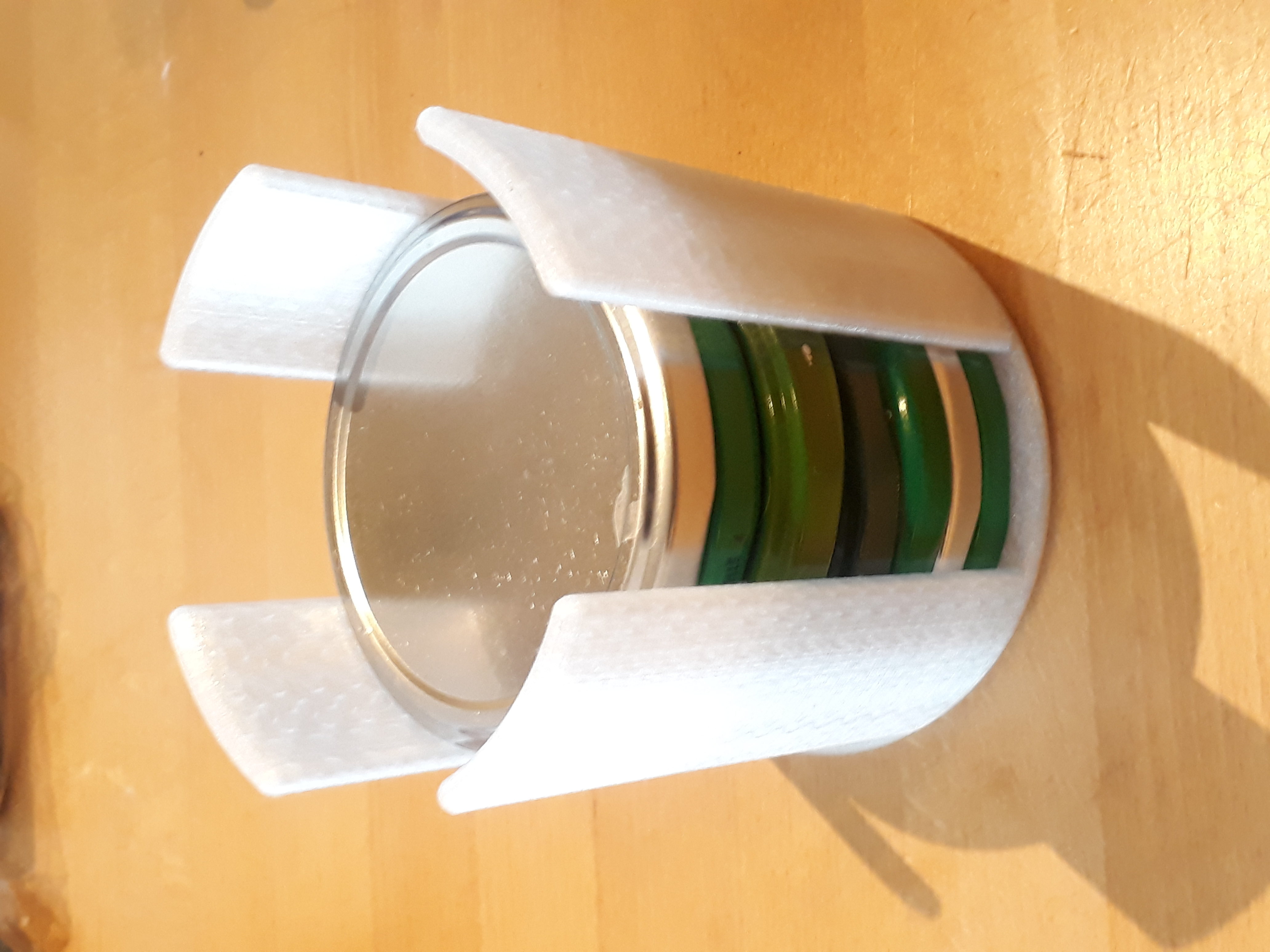 Pickle jar lid stacker/holder (parametric)