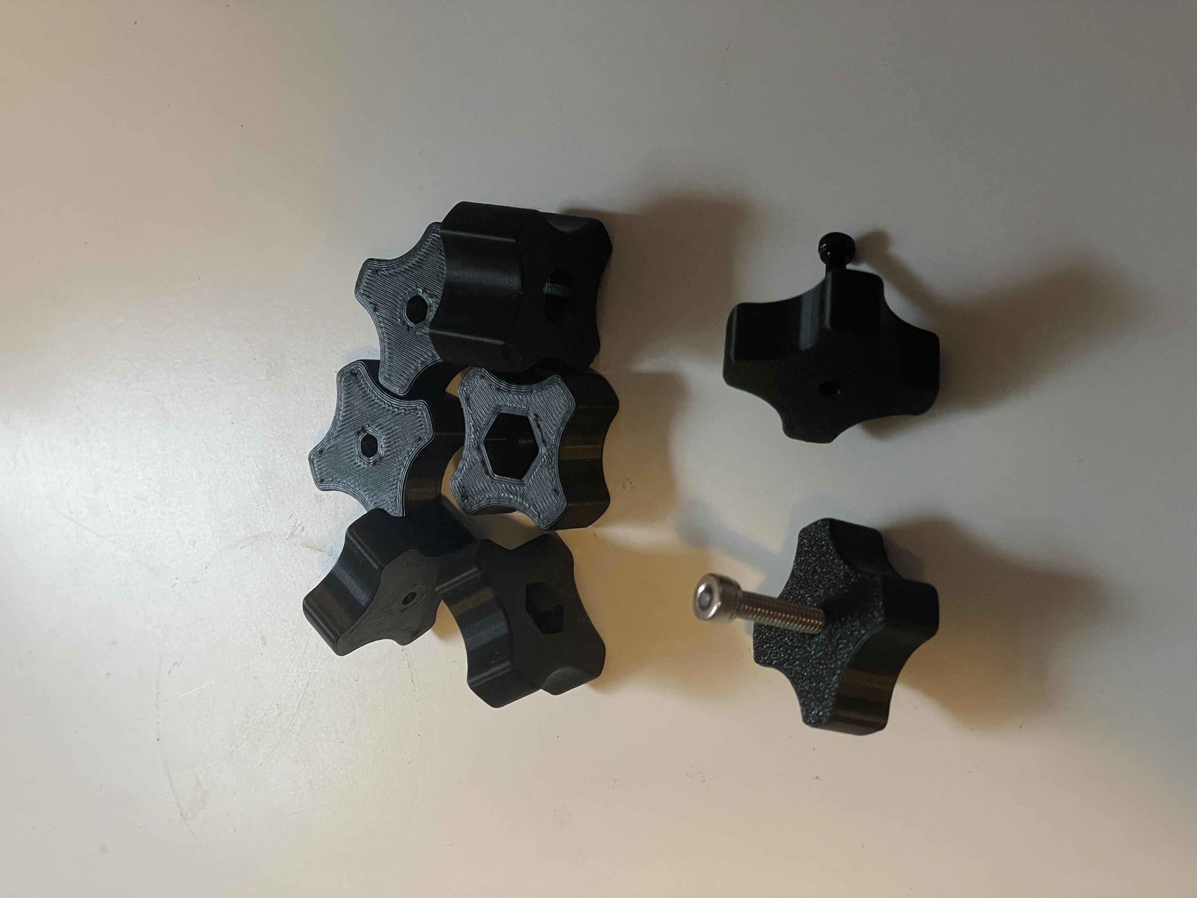 Knob (Thumbscrews) for Nuts (M1.6, M2, M2.5, M3, M4, M5, M6, M8) (with