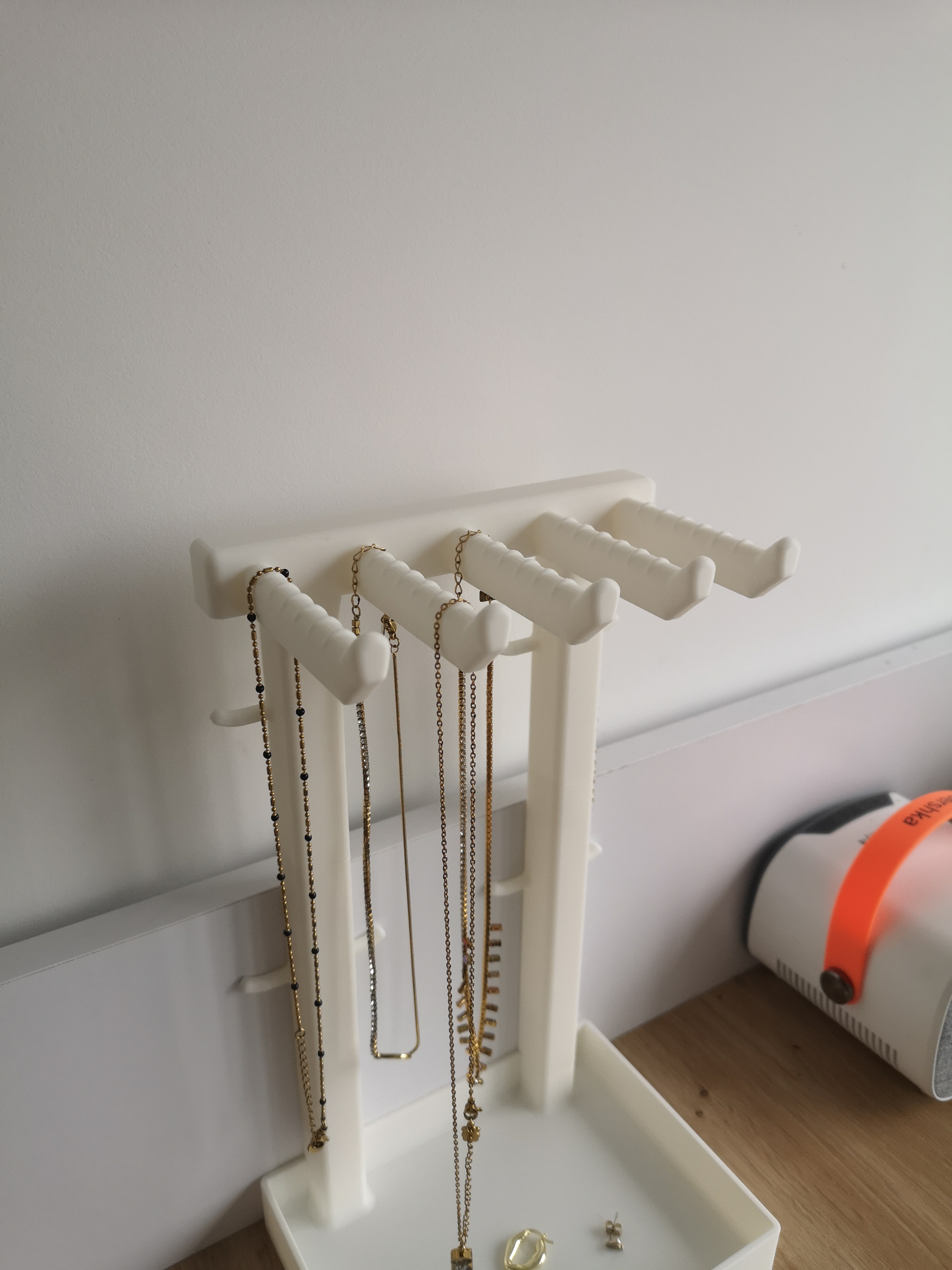Jewelry / Necklace Holder with bowl small printbed version — miniatura 3