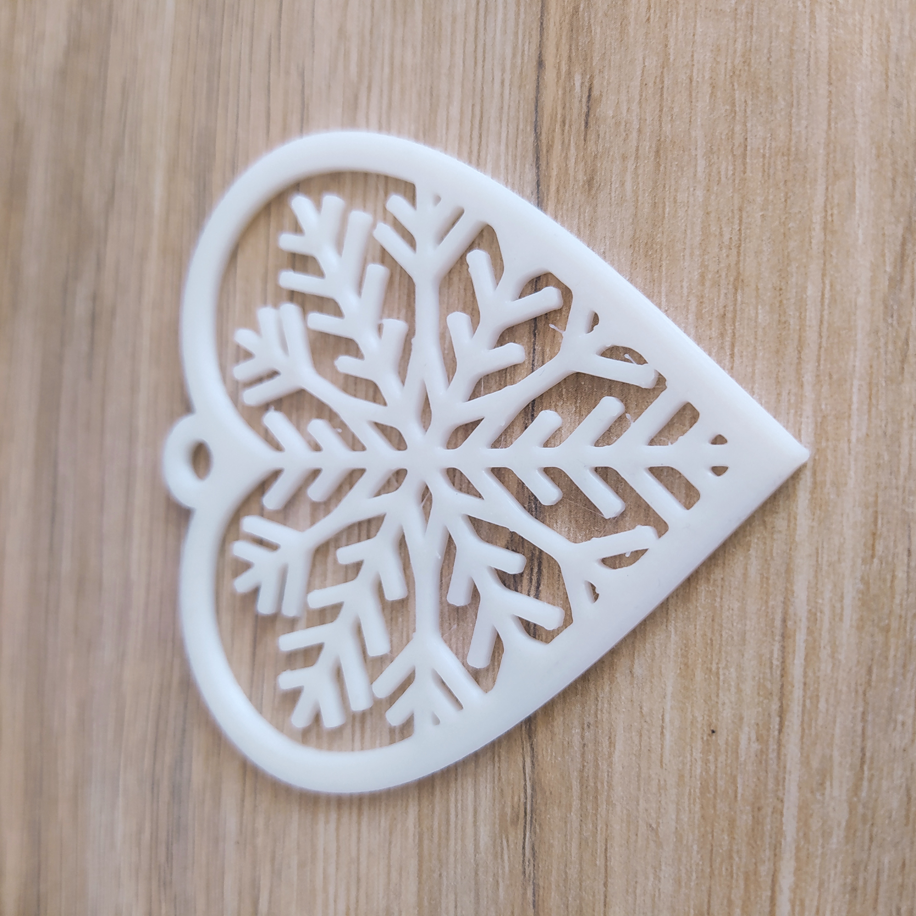 Christmas ornament - Heart with snowflake