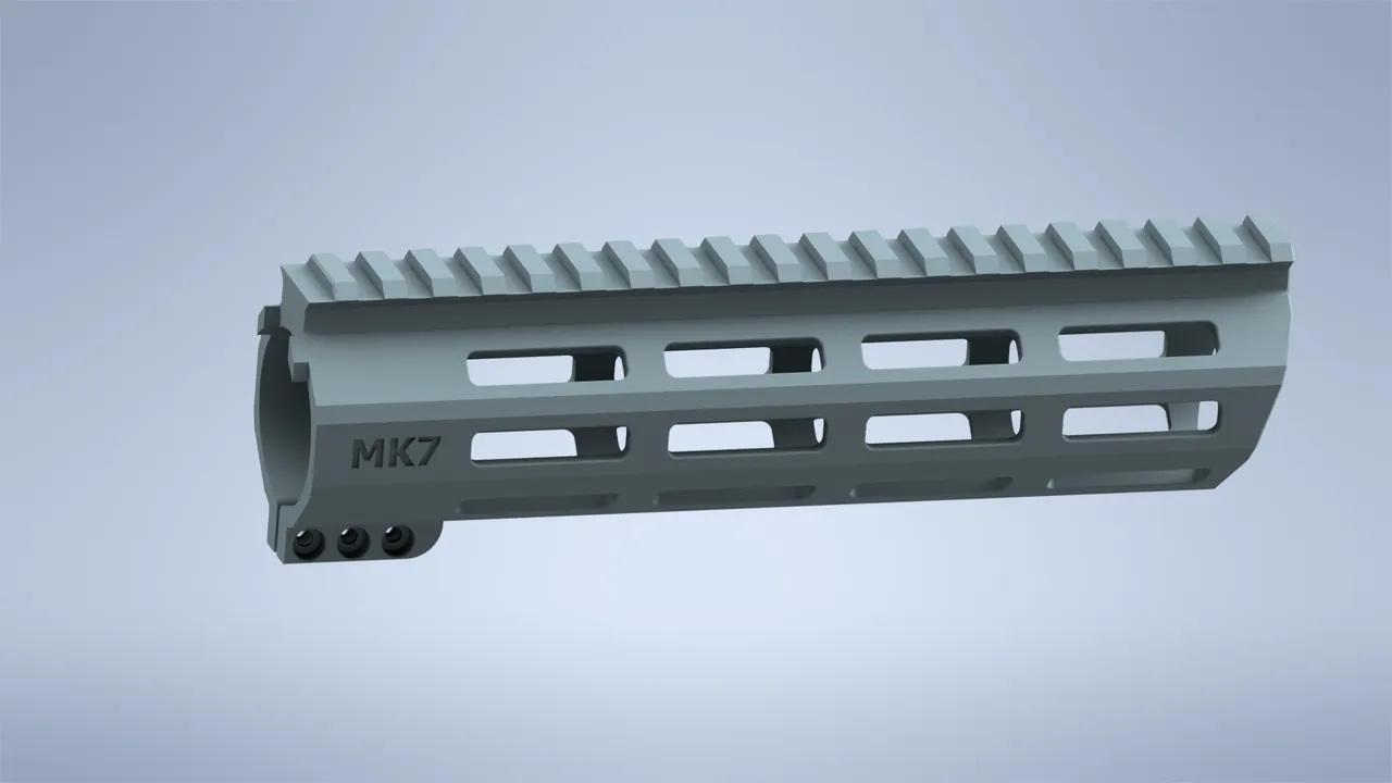 MK7 Angled M-LOK rail by nicofir3 | Download free STL model ...