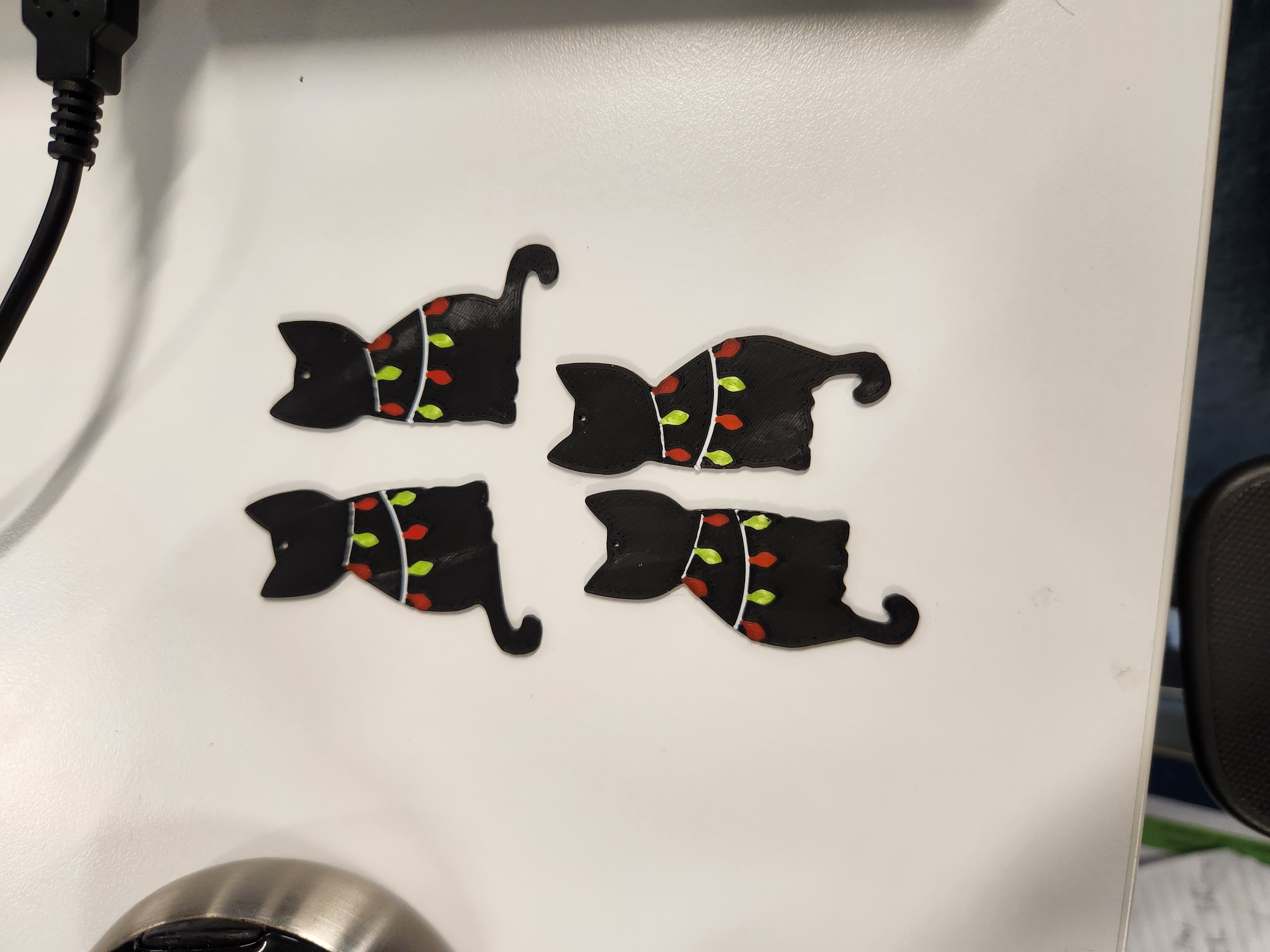 Miniatura 2 do modelo 3D Cat Earrings
