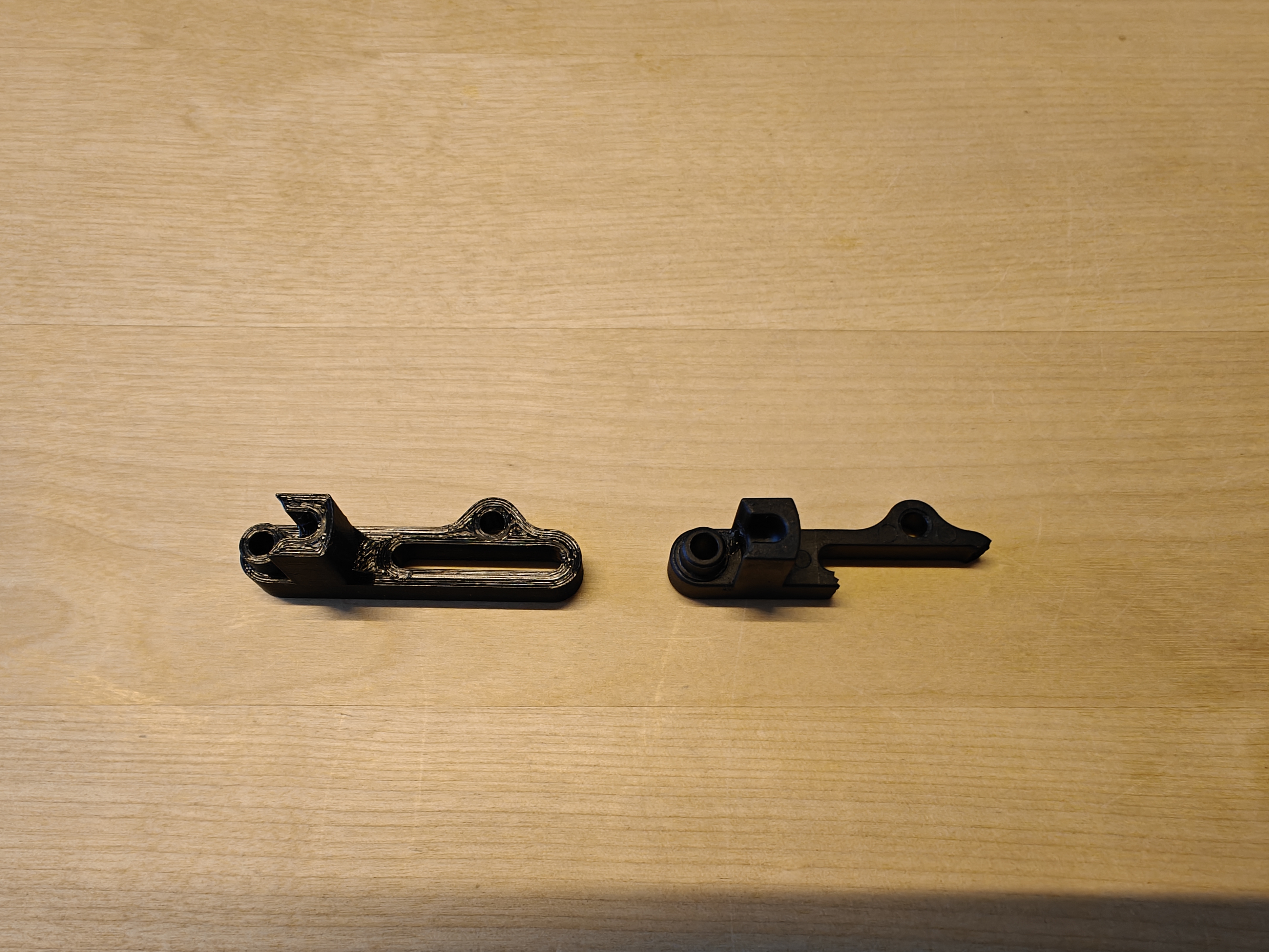 Volkswagen Golf rear camera lever mechanism