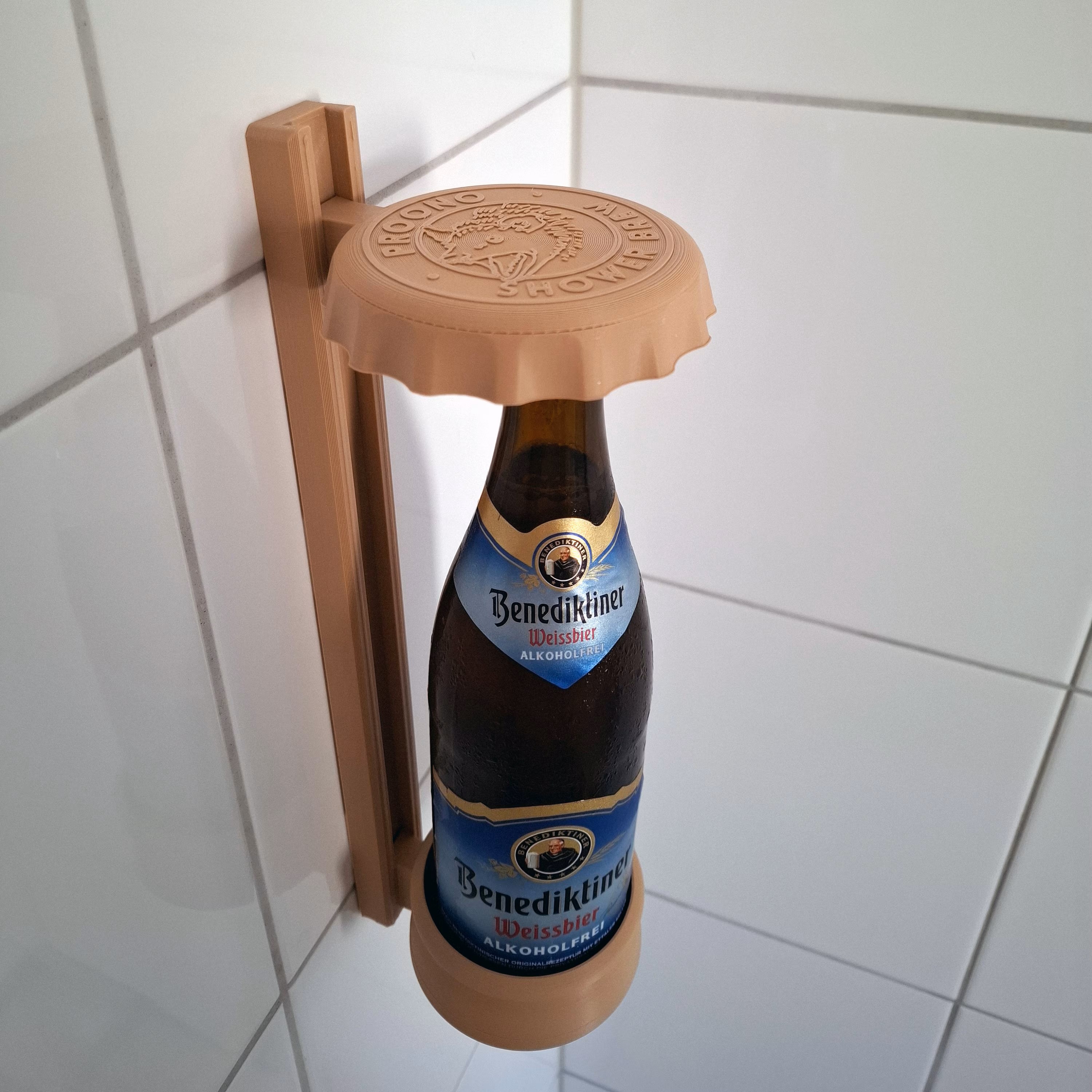 Shower Beer Holder with Cap by proono.unsinn Download free STL model